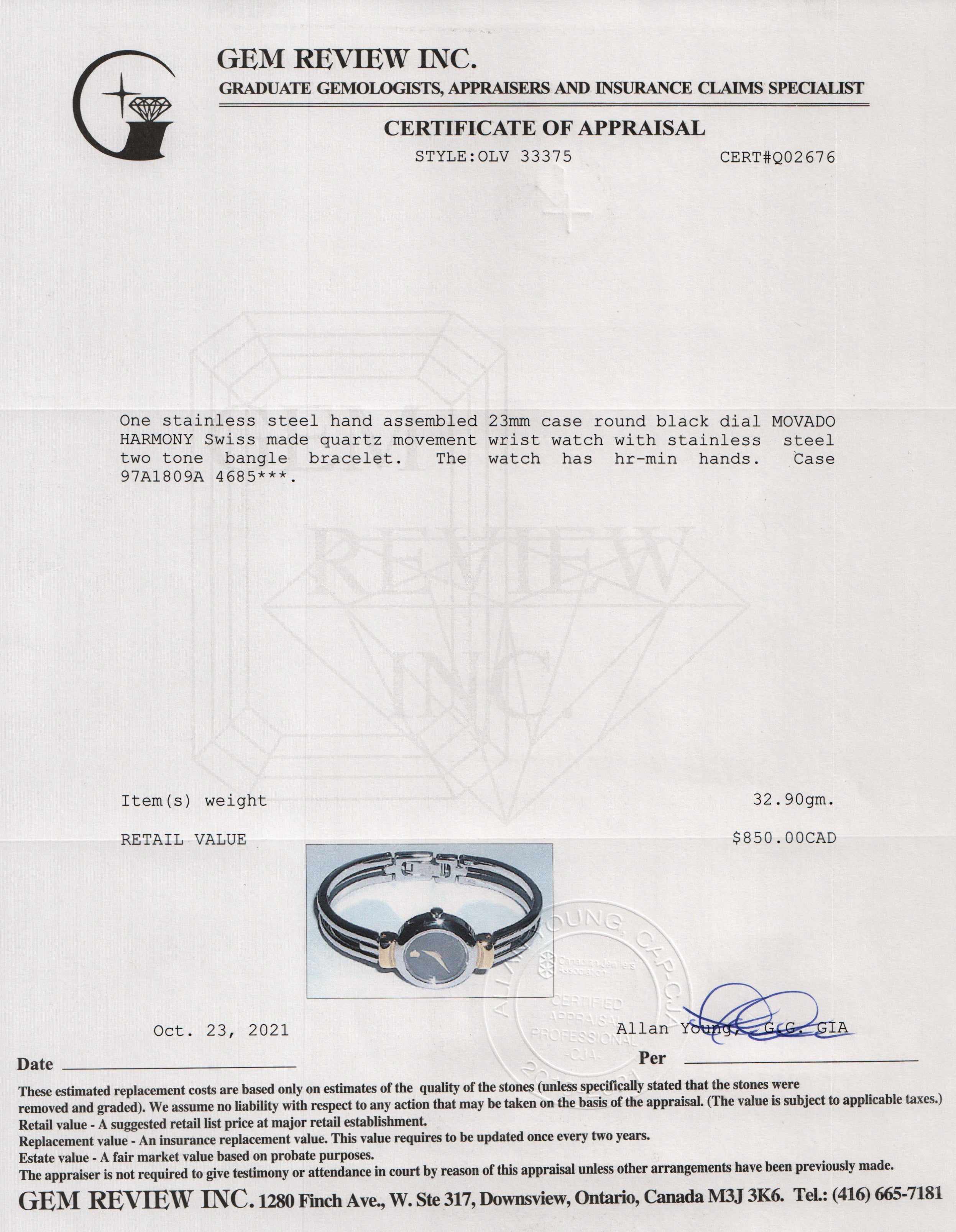 Movado Two-Tone Harmony Watch