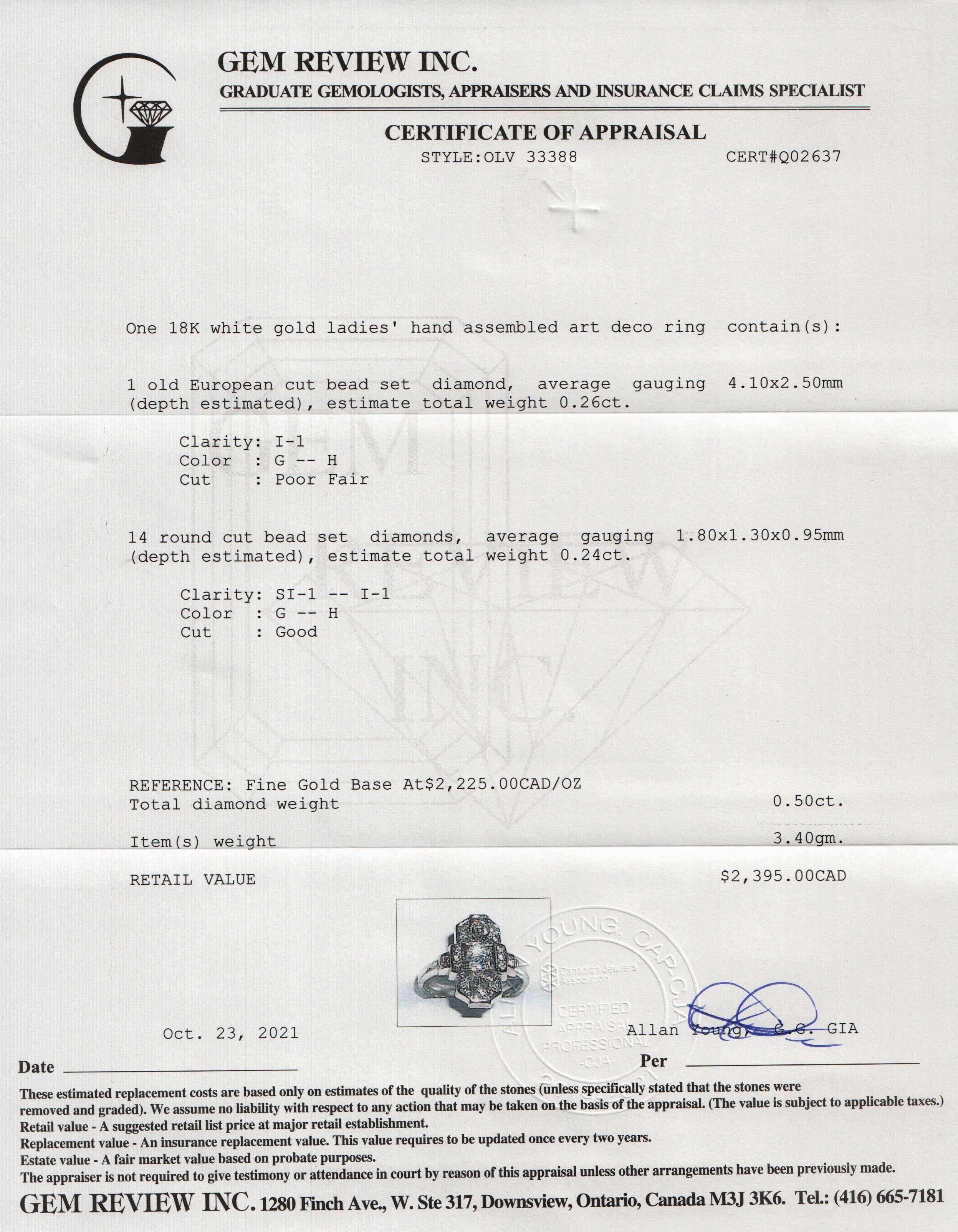 Antique Art Deco Diamond Ring