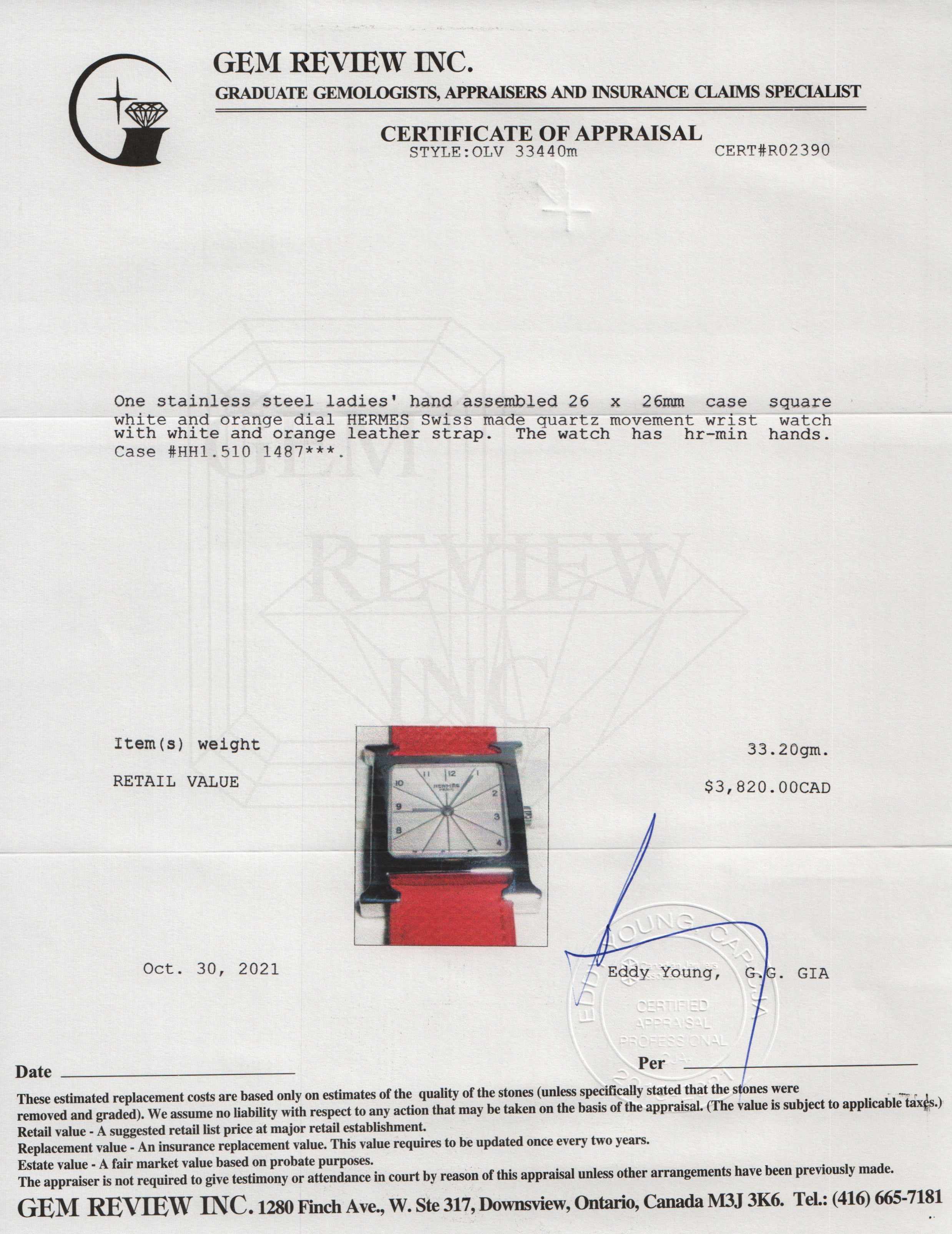 Hermes Heure H Watch