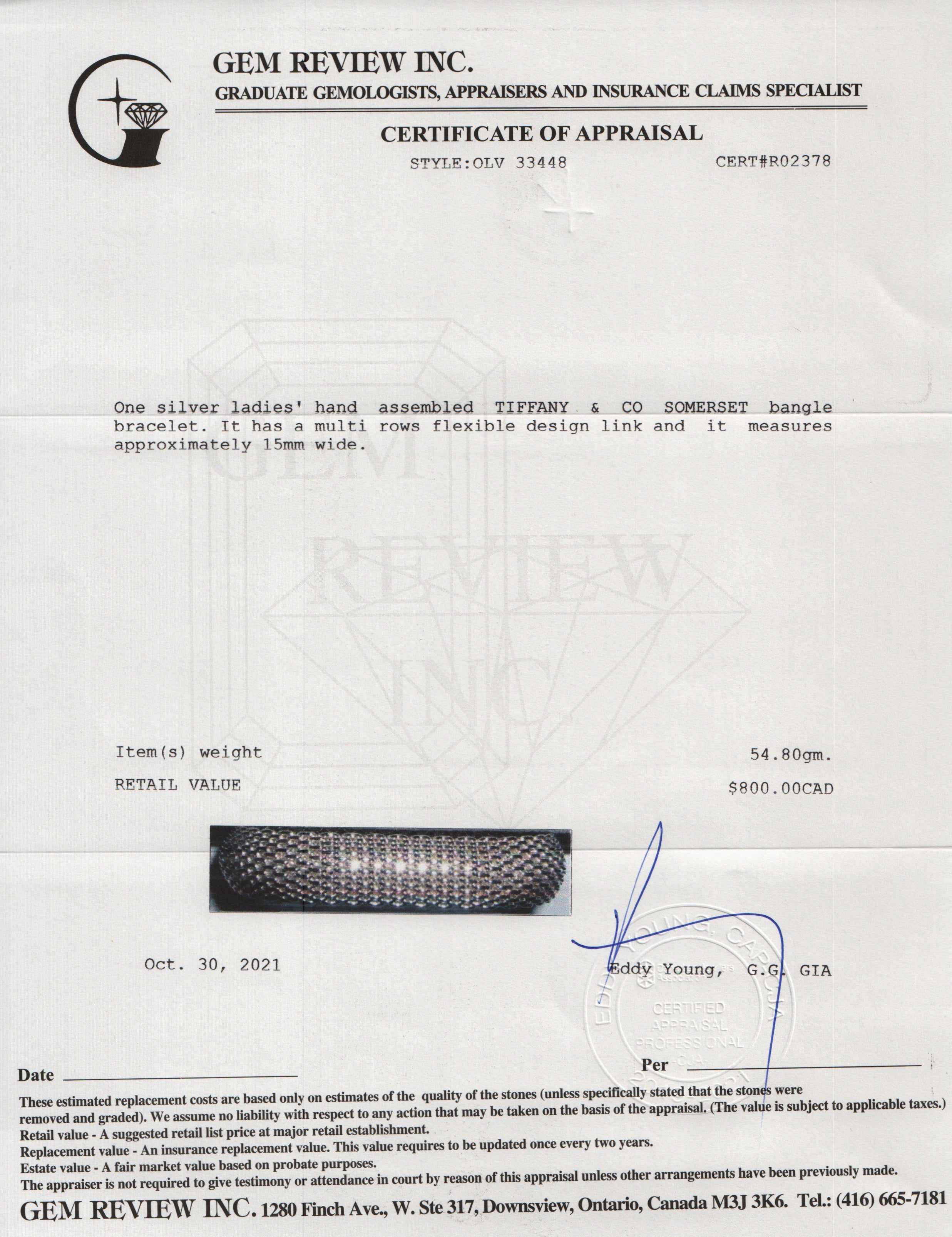 Tiffany & Co. Somerset Bangle