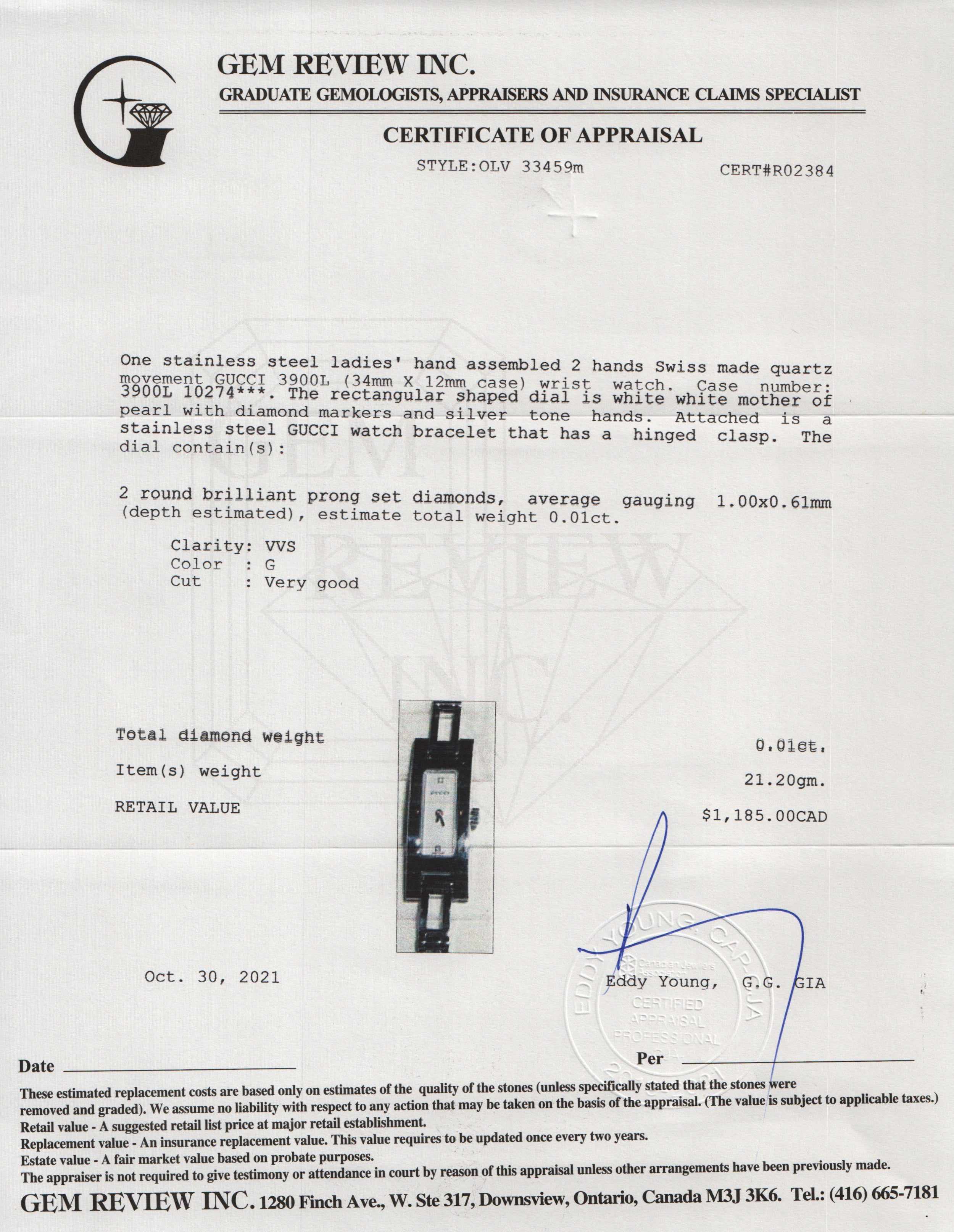 Gucci 3900 Series Watch