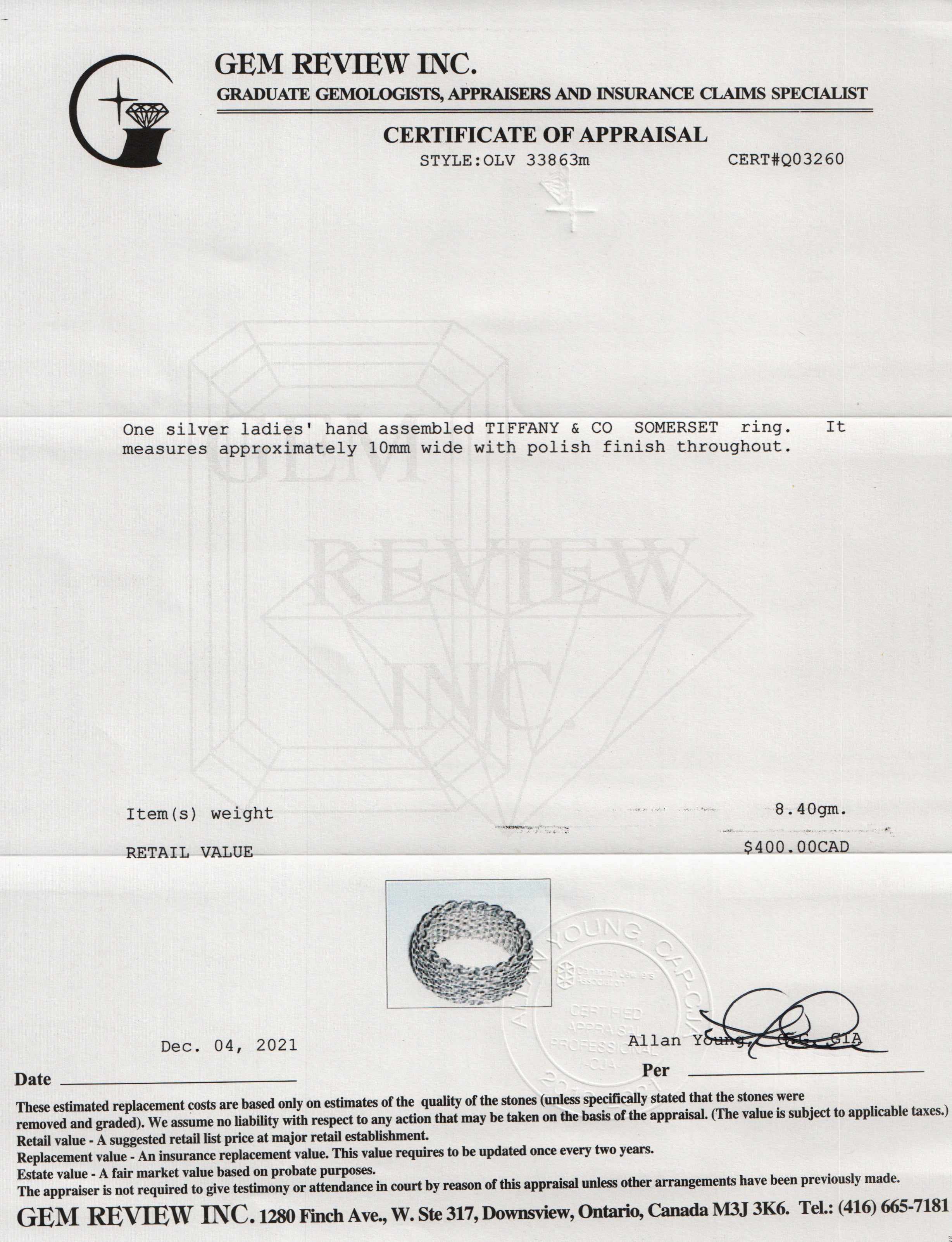 Tiffany & Co. Somerset Ring