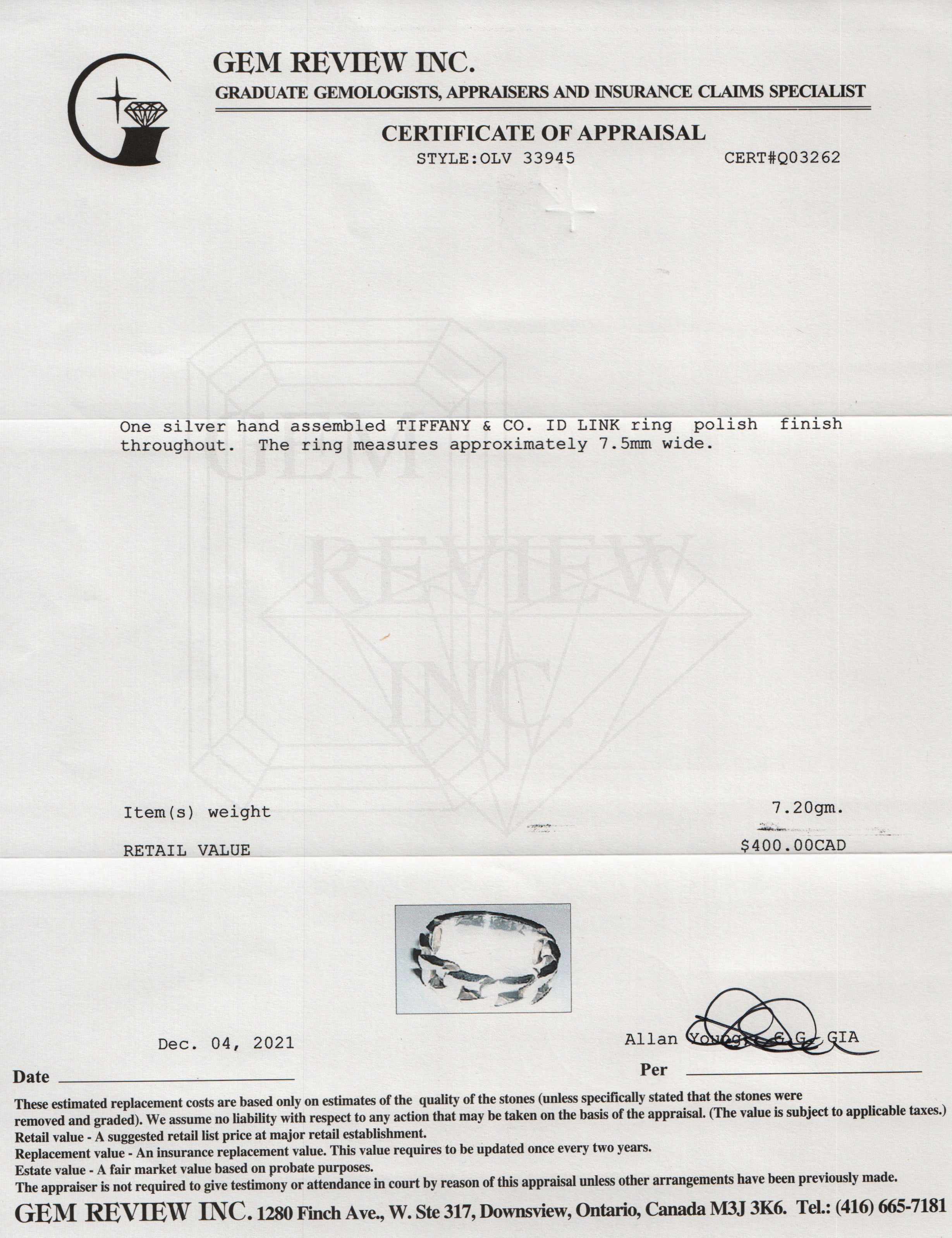 Tiffany & Co. ID Link Ring