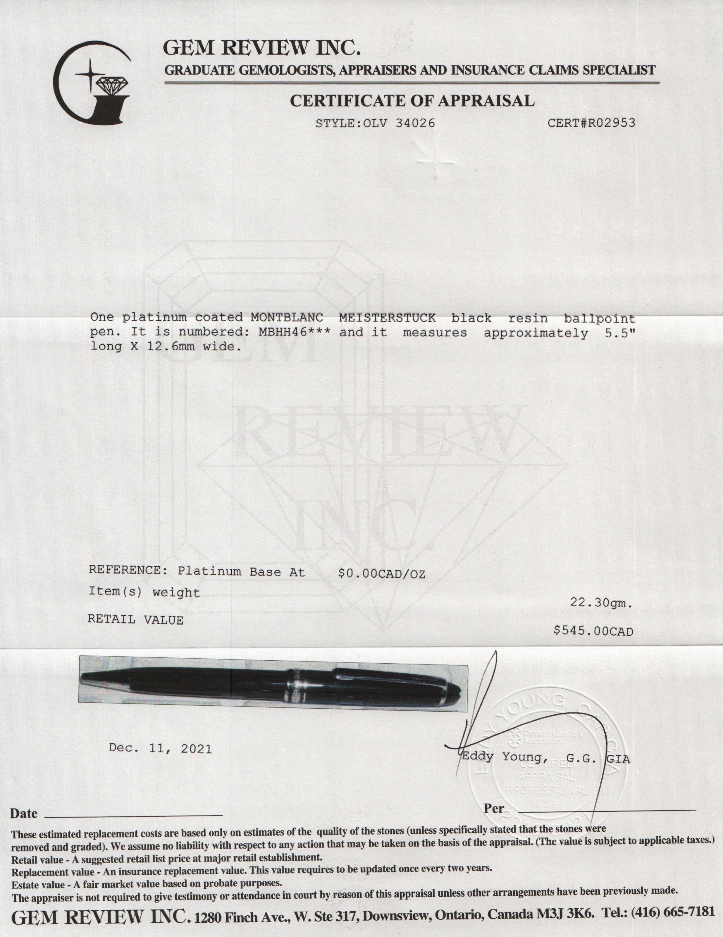 Montblanc Meisterstuck Ballpoint Pen