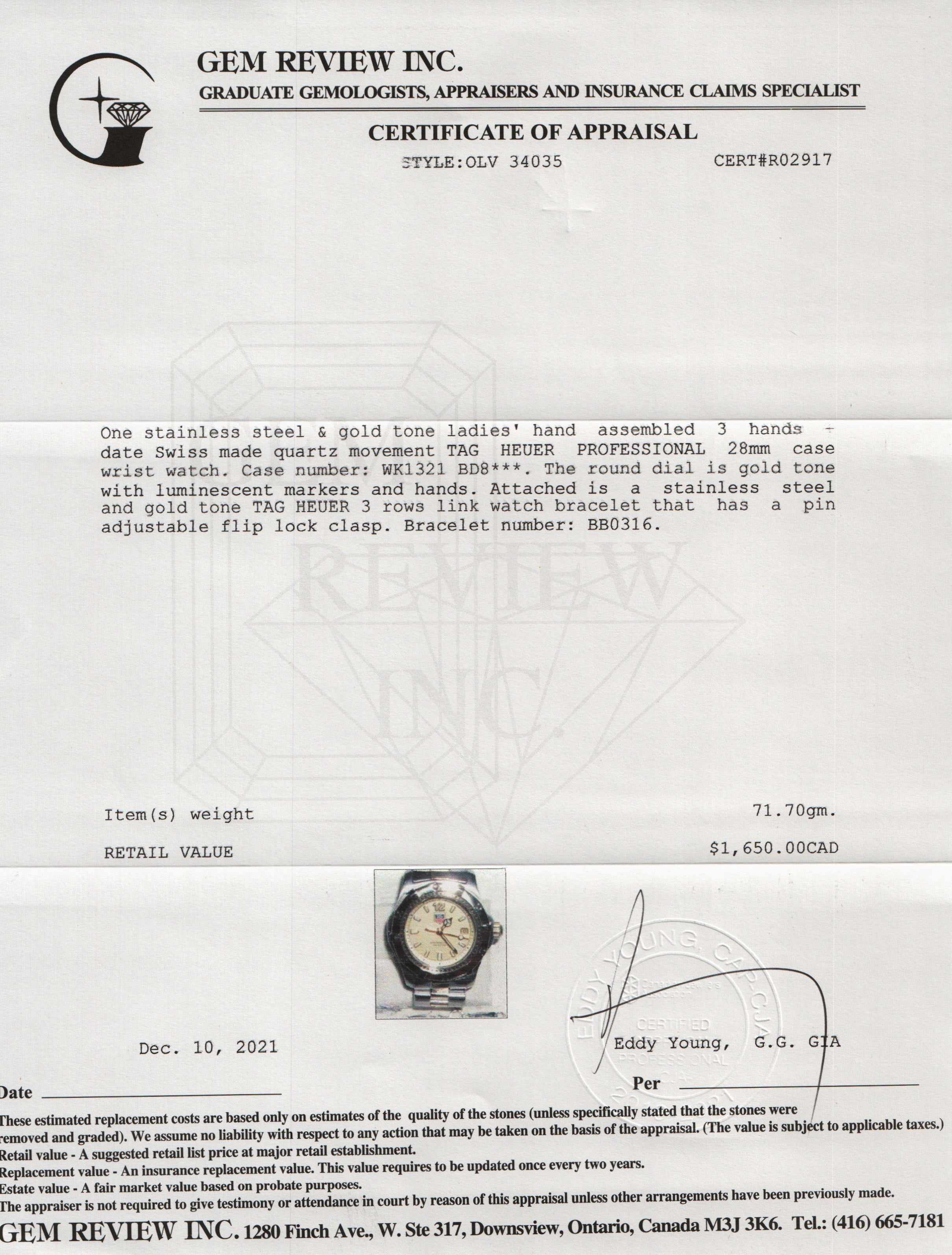 Tag Heuer Two-Tone Professional Watch