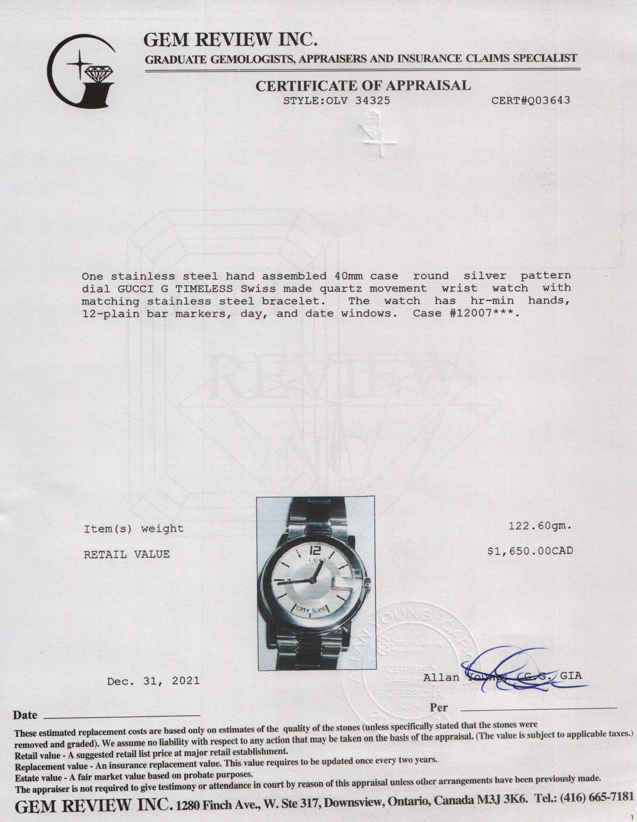 Gucci G-Timeless Watch w/ Box