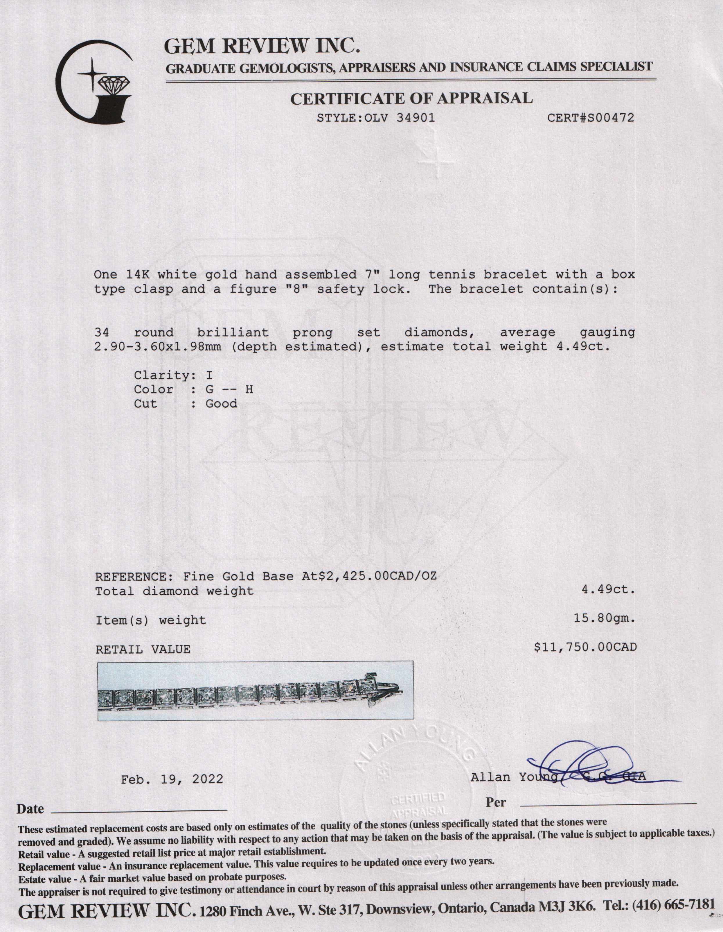 Diamond Tennis Bracelet