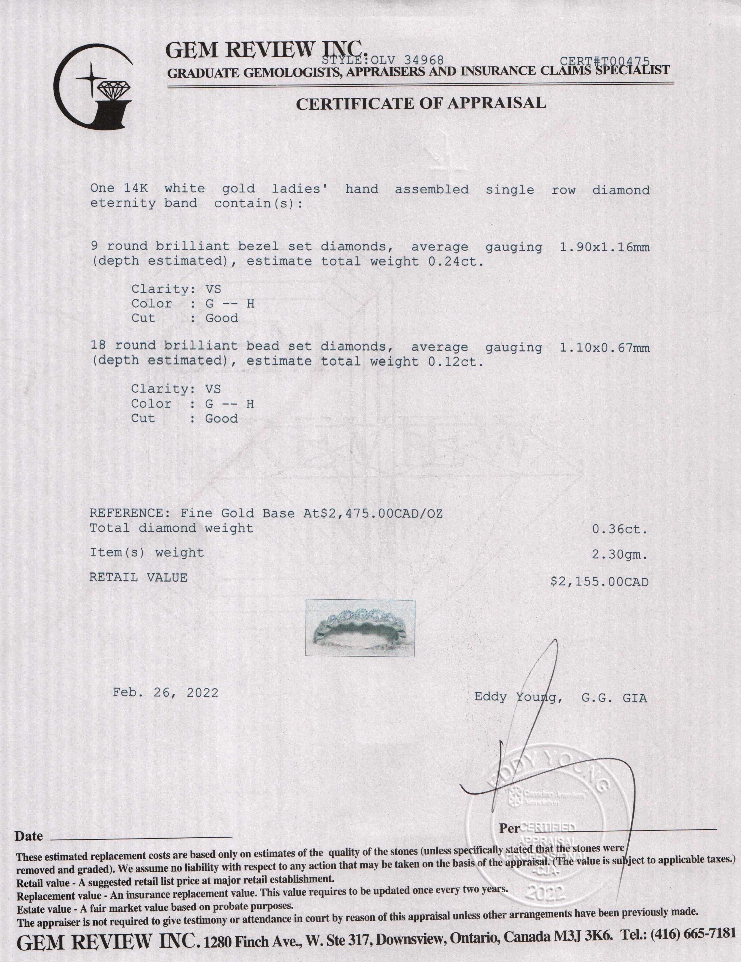 Diamond Eternity Band Ring