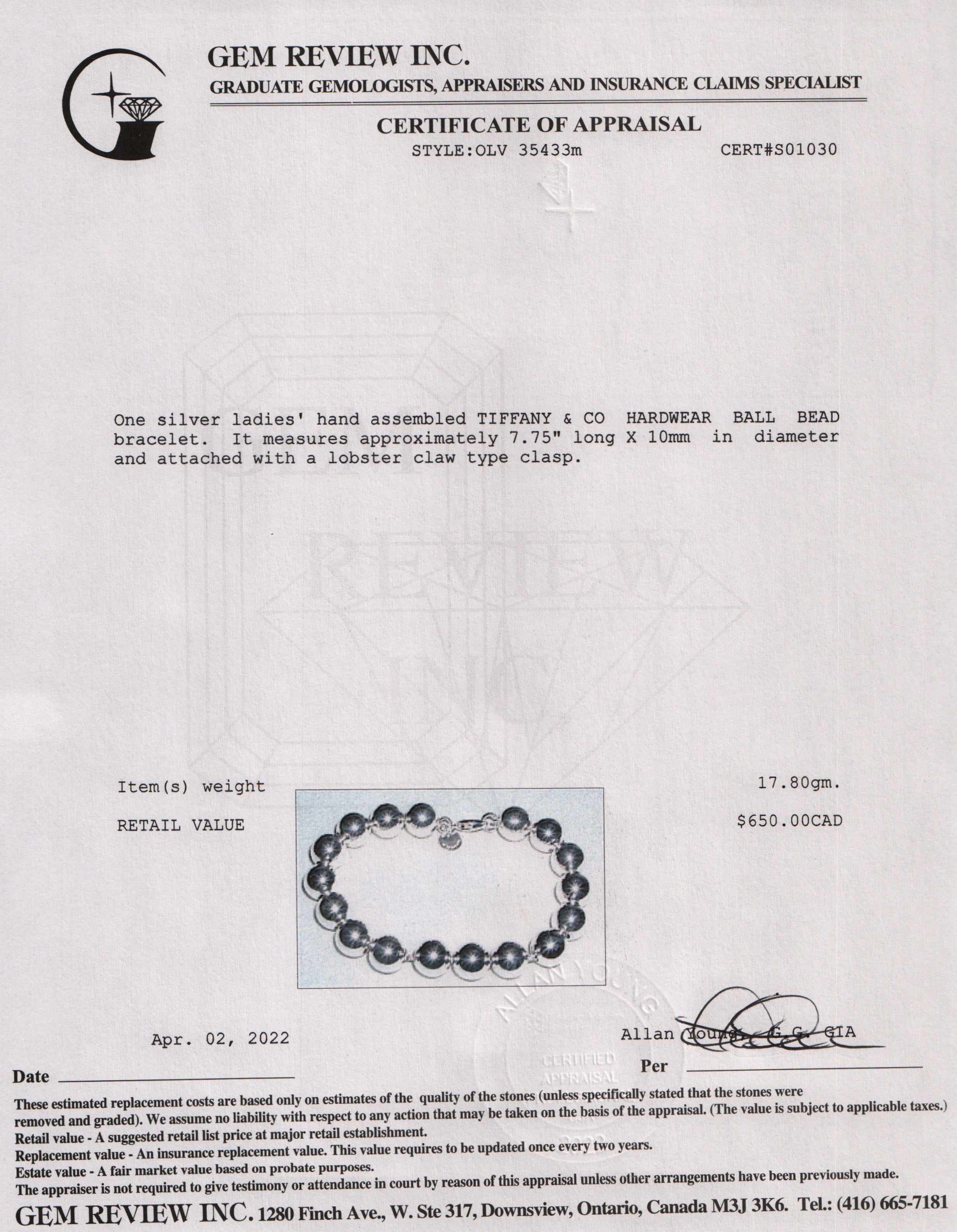 Tiffany & Co. HardWear Ball Bracelet