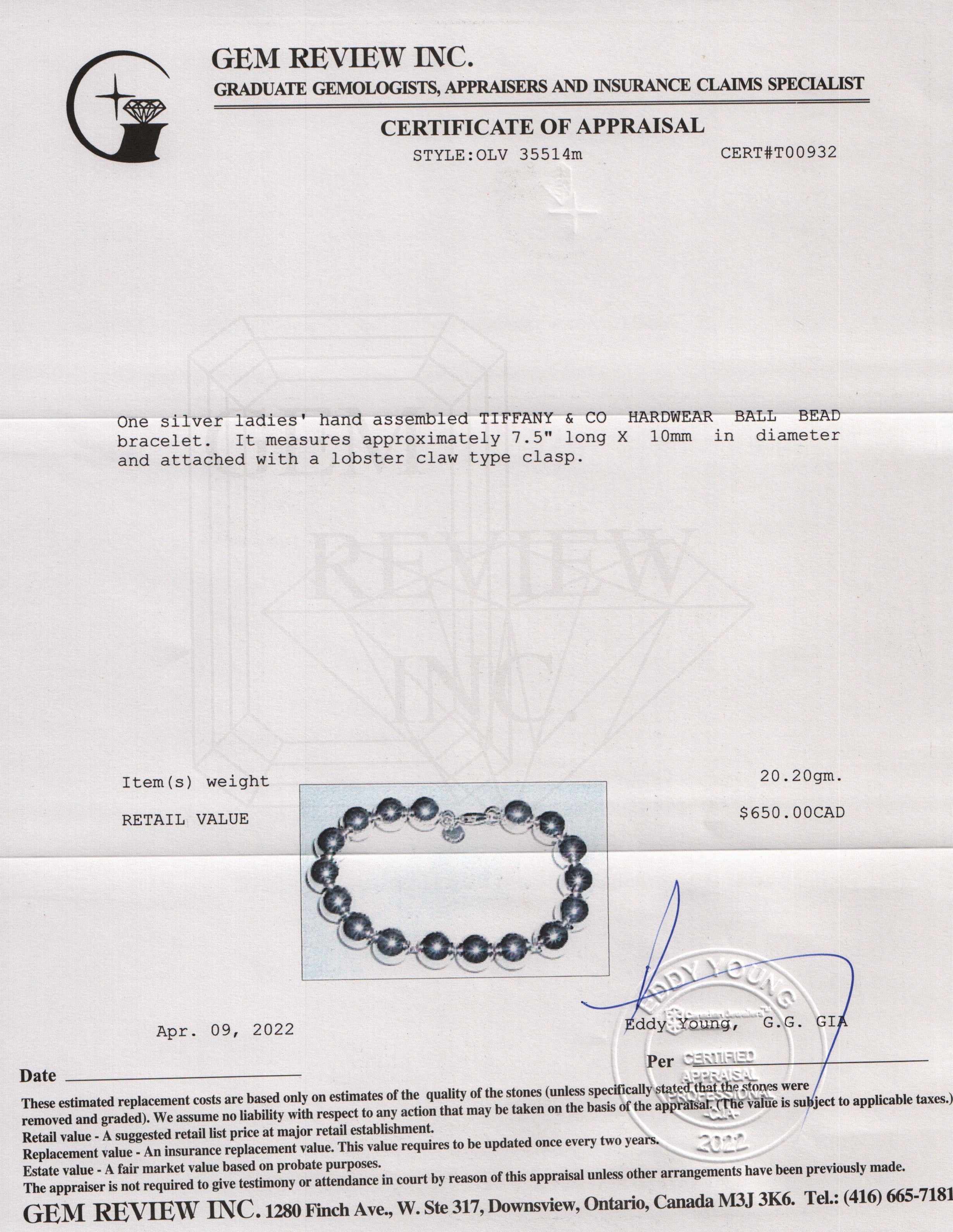 Tiffany & Co. HardWear Ball Bracelet