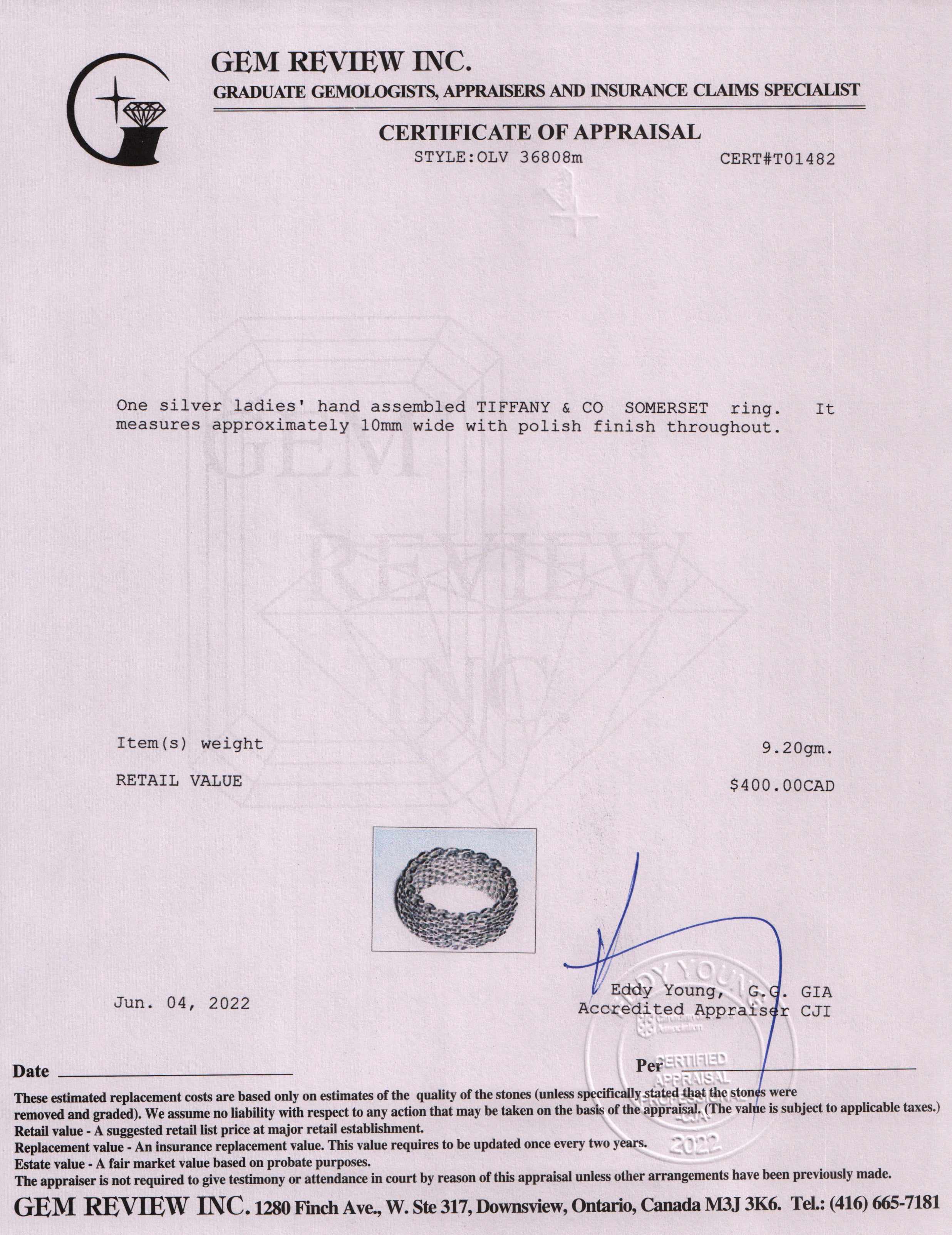 Tiffany & Co. Somerset Ring