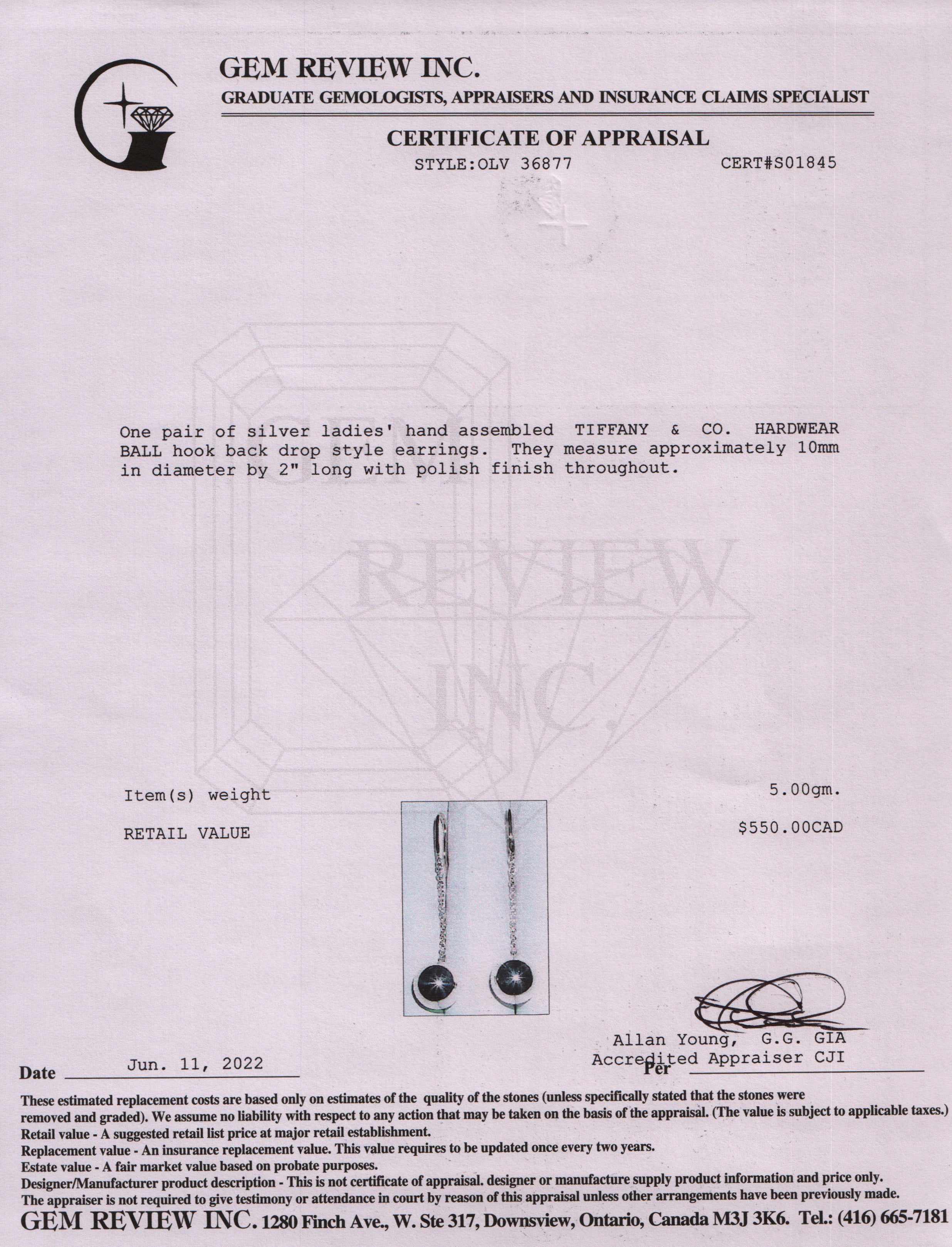 Tiffany & Co. HardWear Ball Hook Drop Earrings