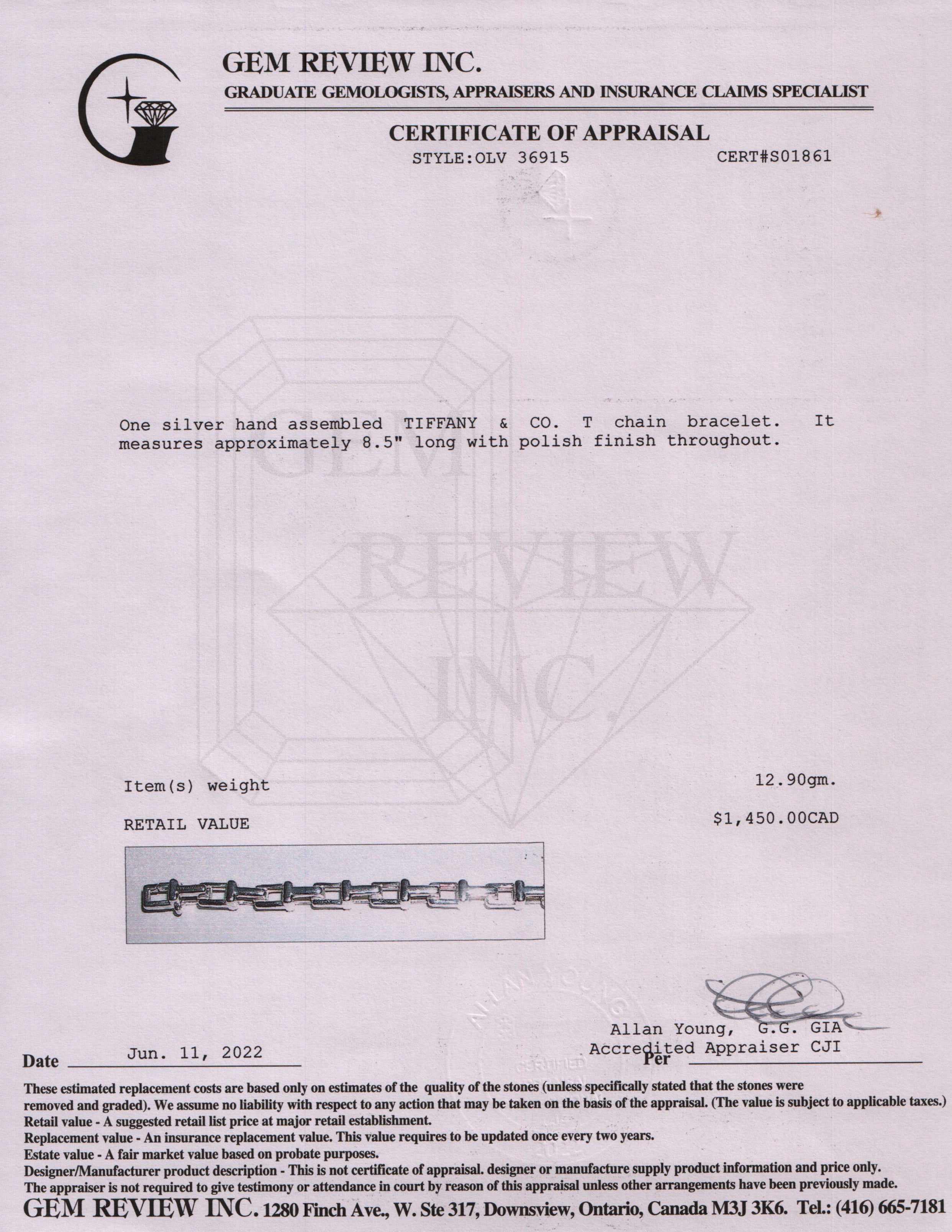 Tiffany & Co. T Chain Bracelet