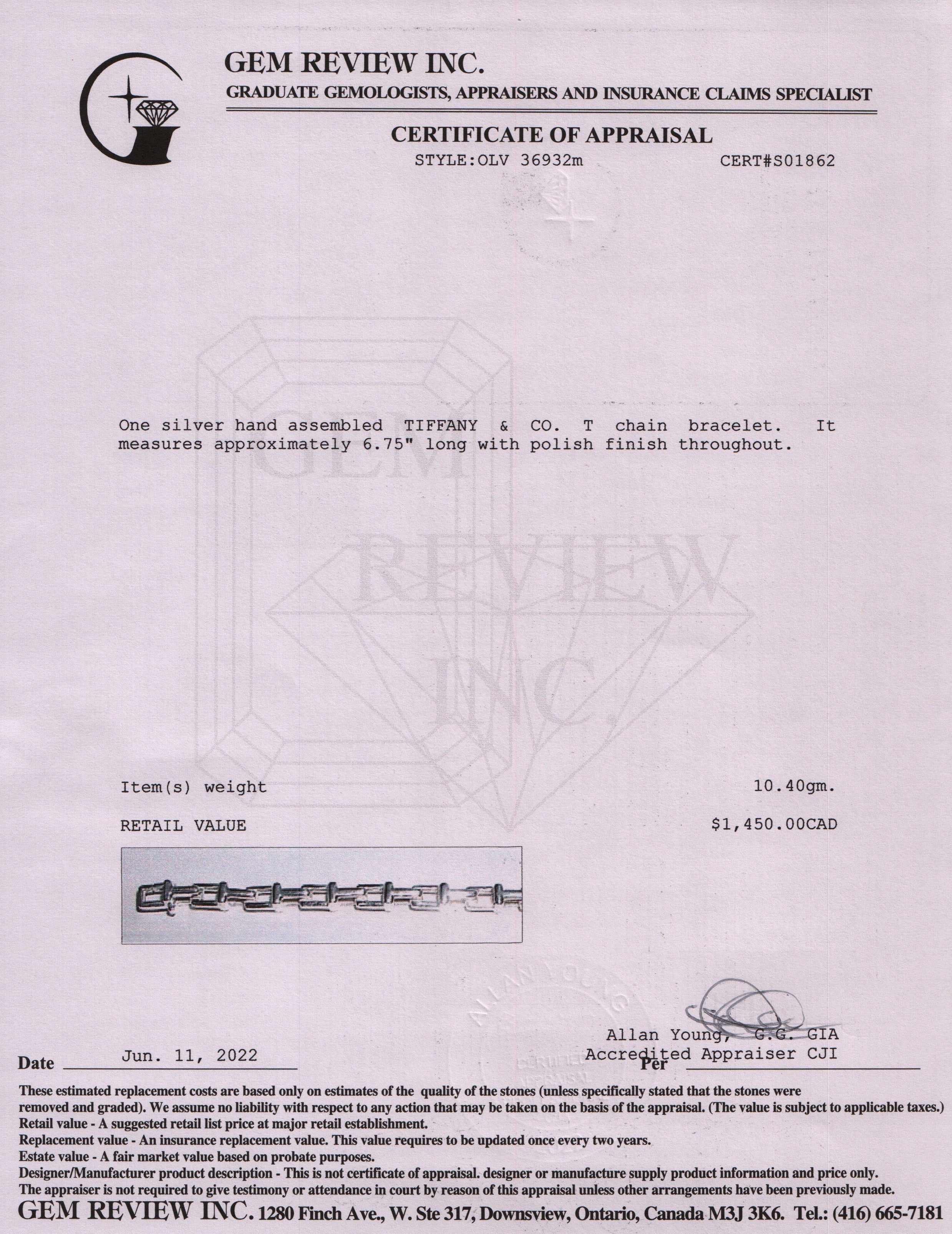 Tiffany & Co. T Chain Bracelet