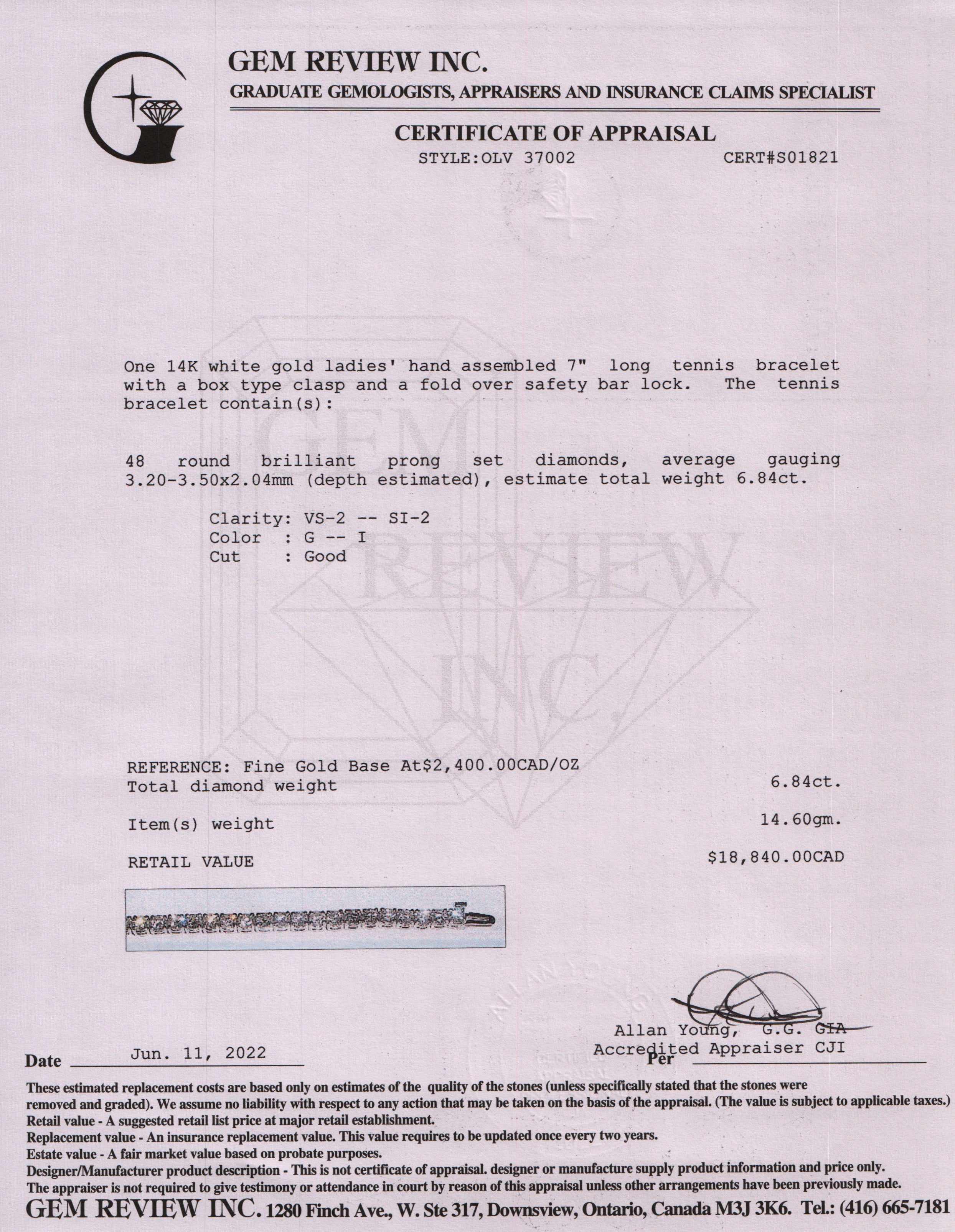 Diamond Tennis Bracelet