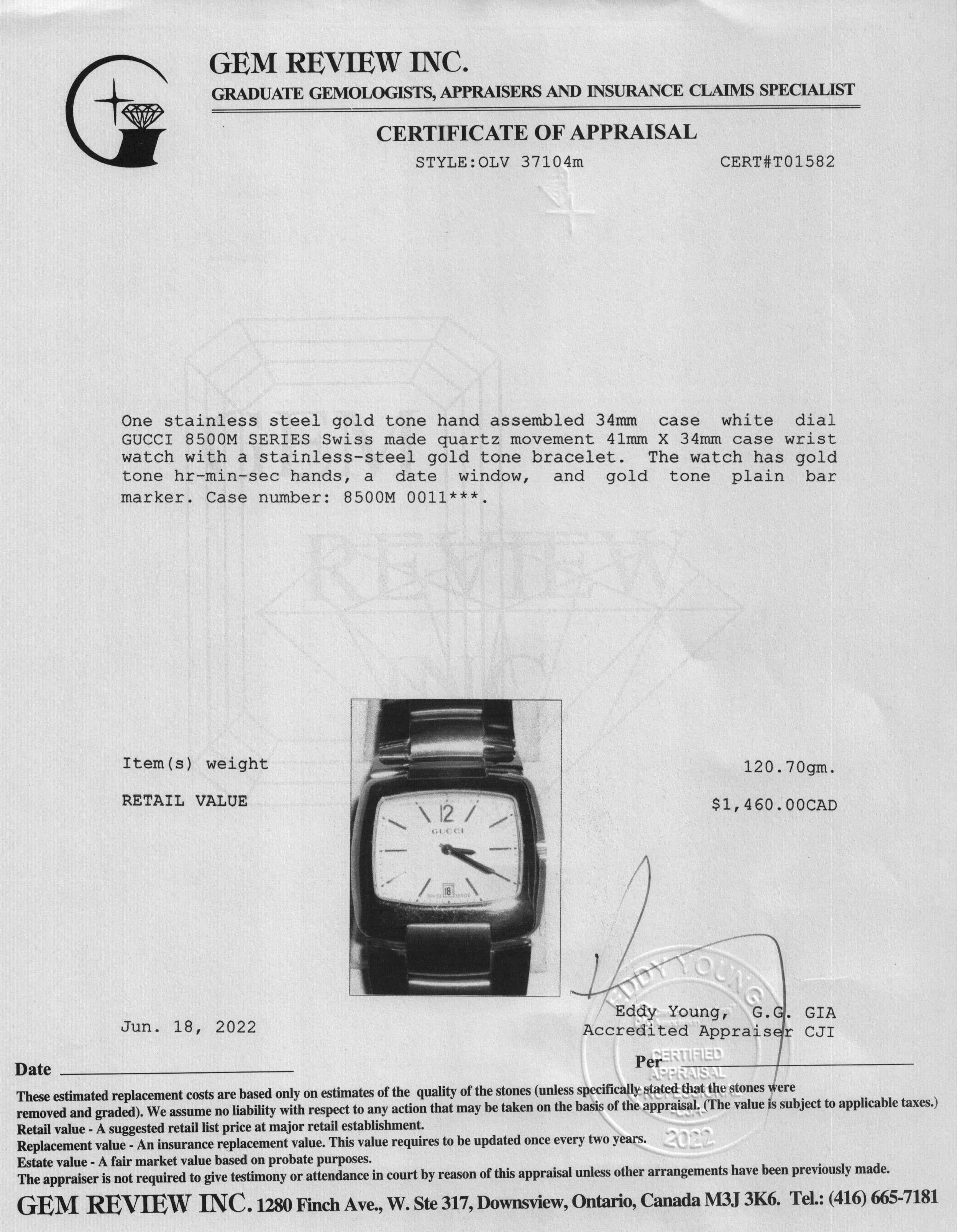 Gucci 8500 Series Watch