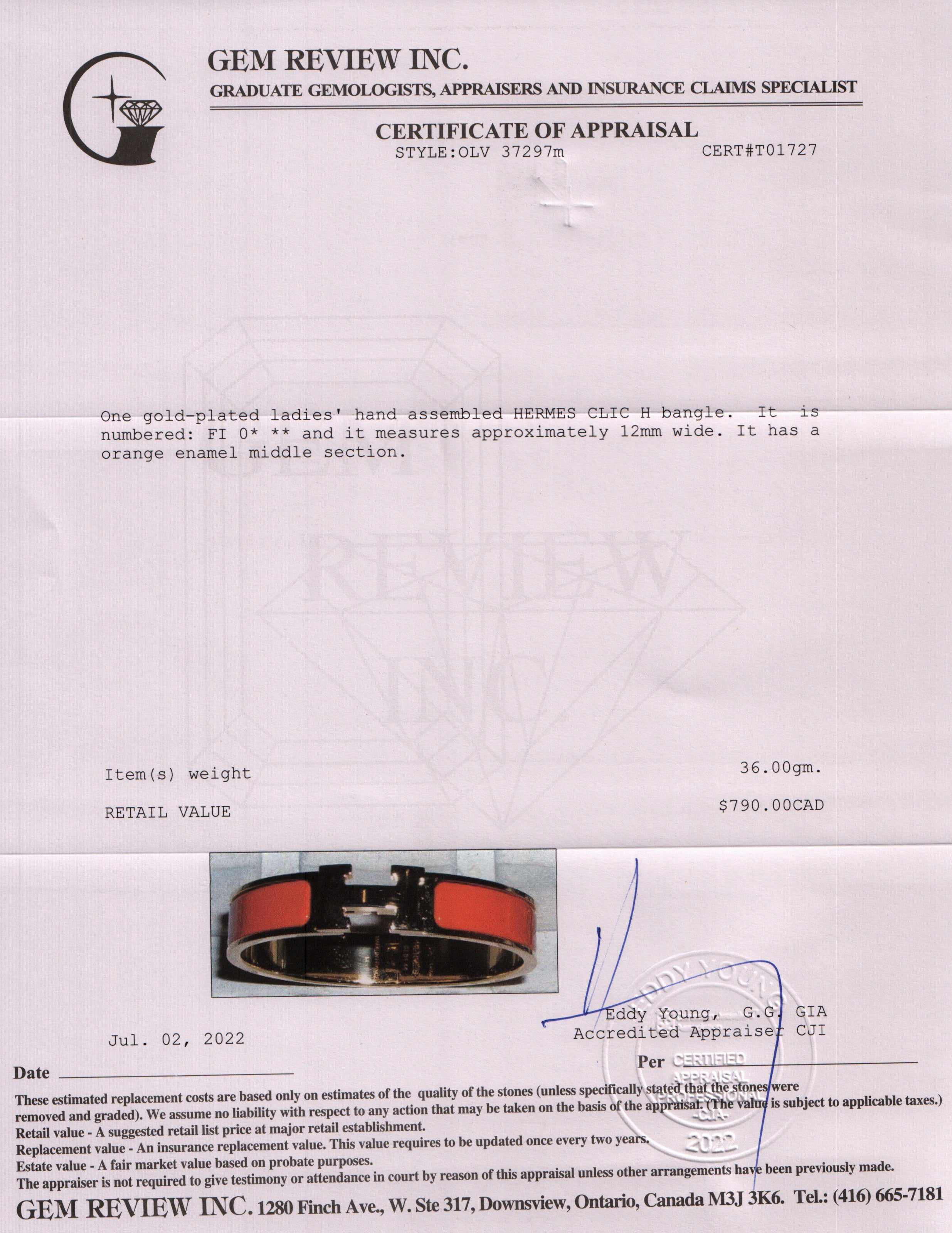 Hermes Clic H Bracelet