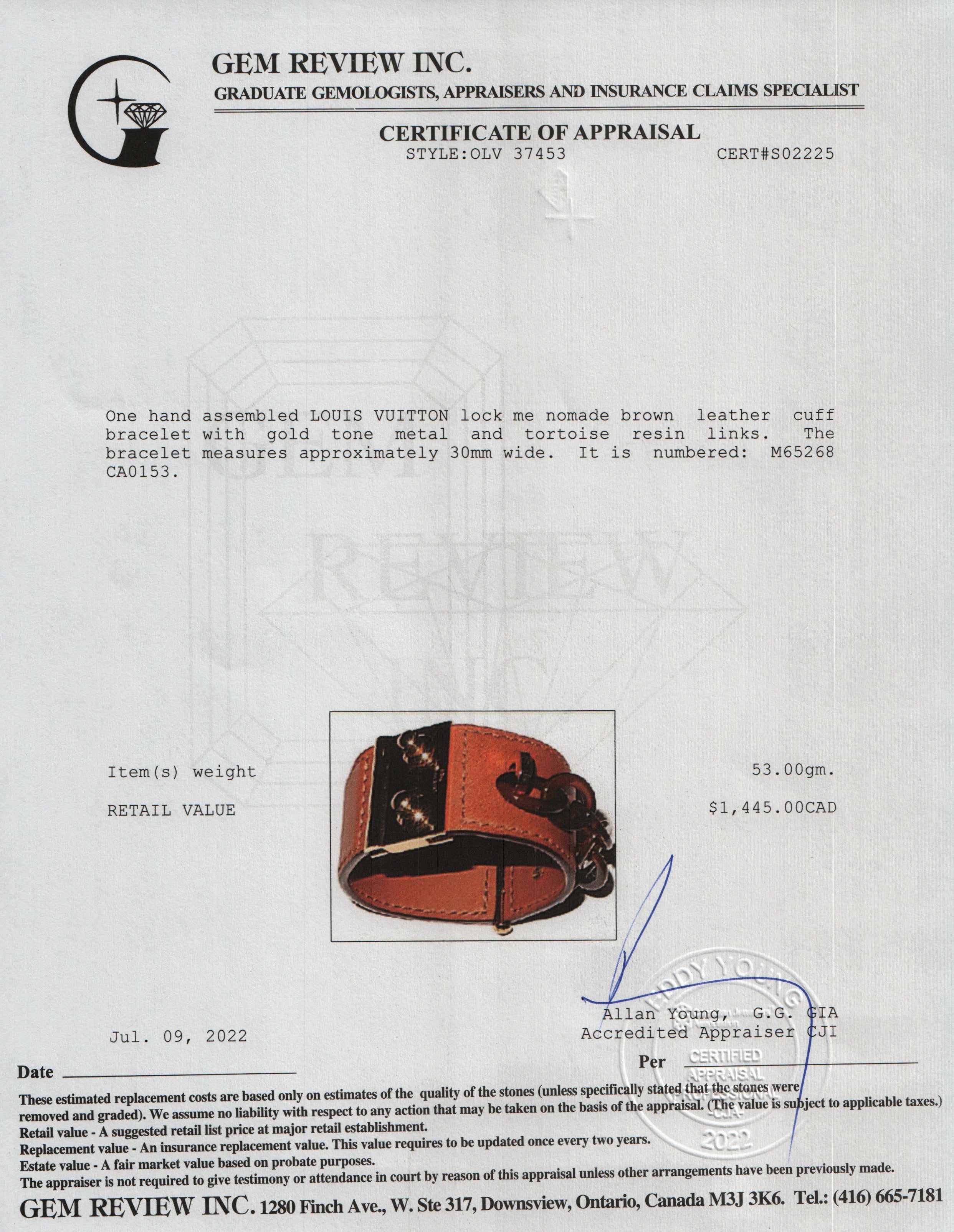 Louis Vuitton Lock Me Nomade Cuff Bracelet