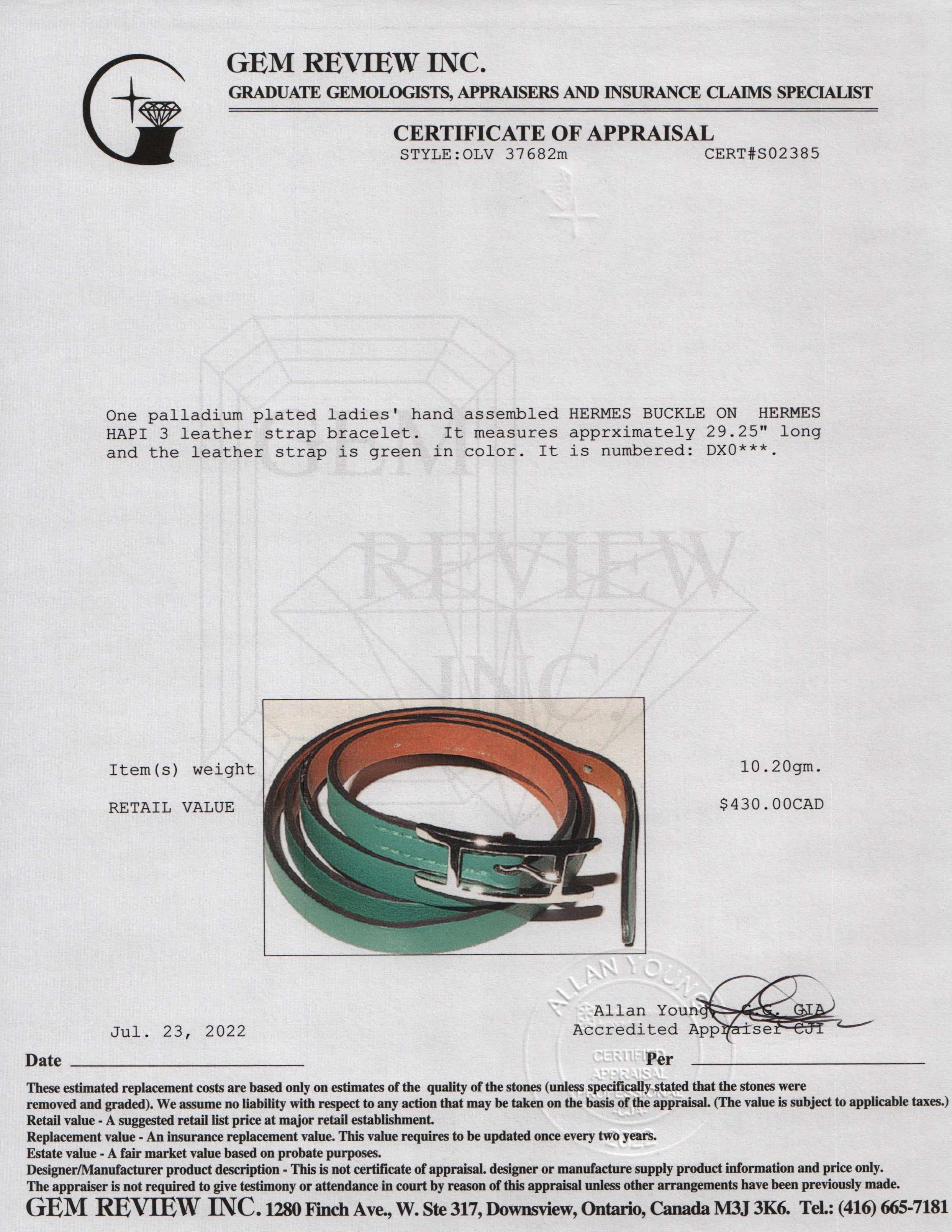 Hermes Hapi 3 Bracelet