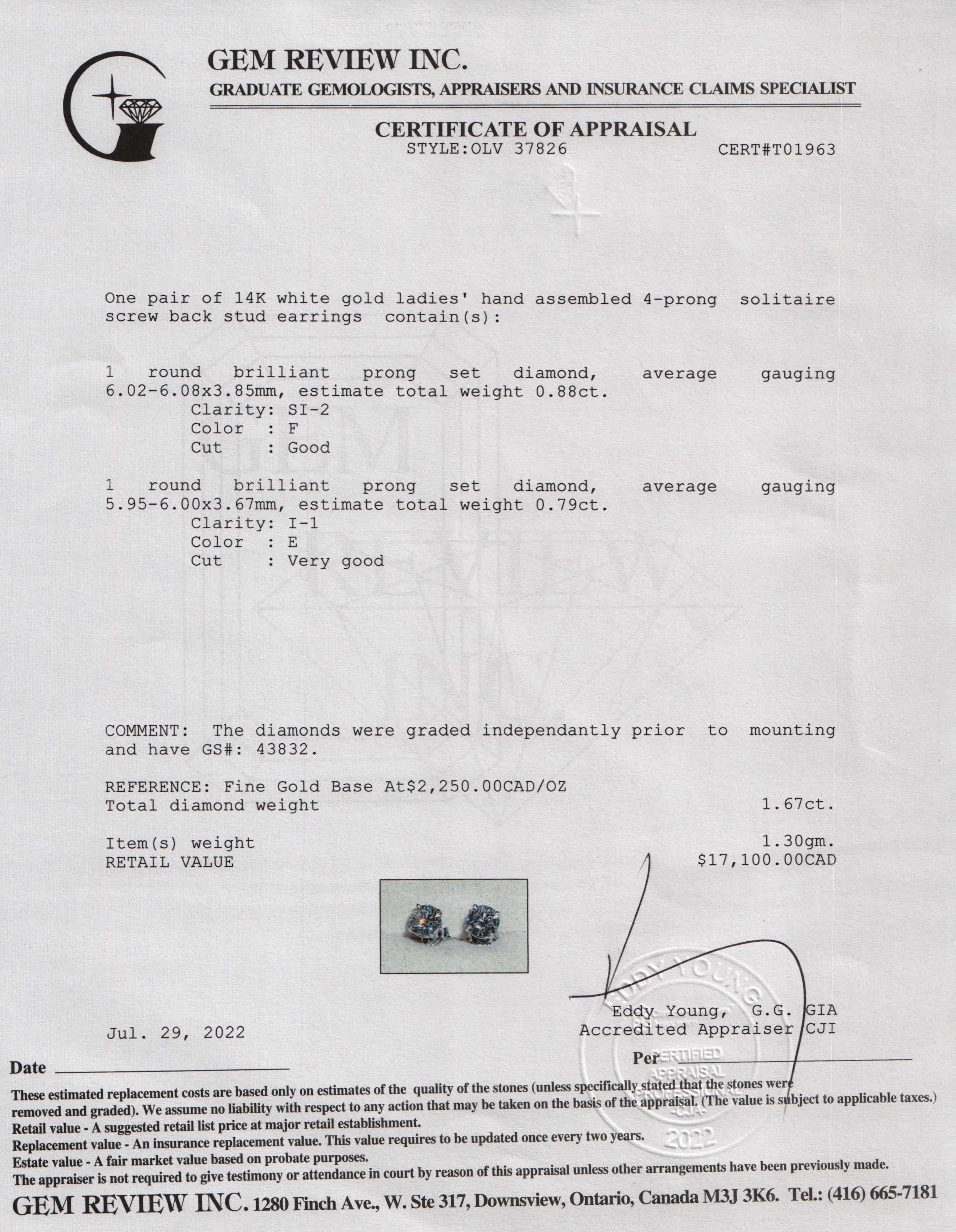 Diamond Stud Earrings