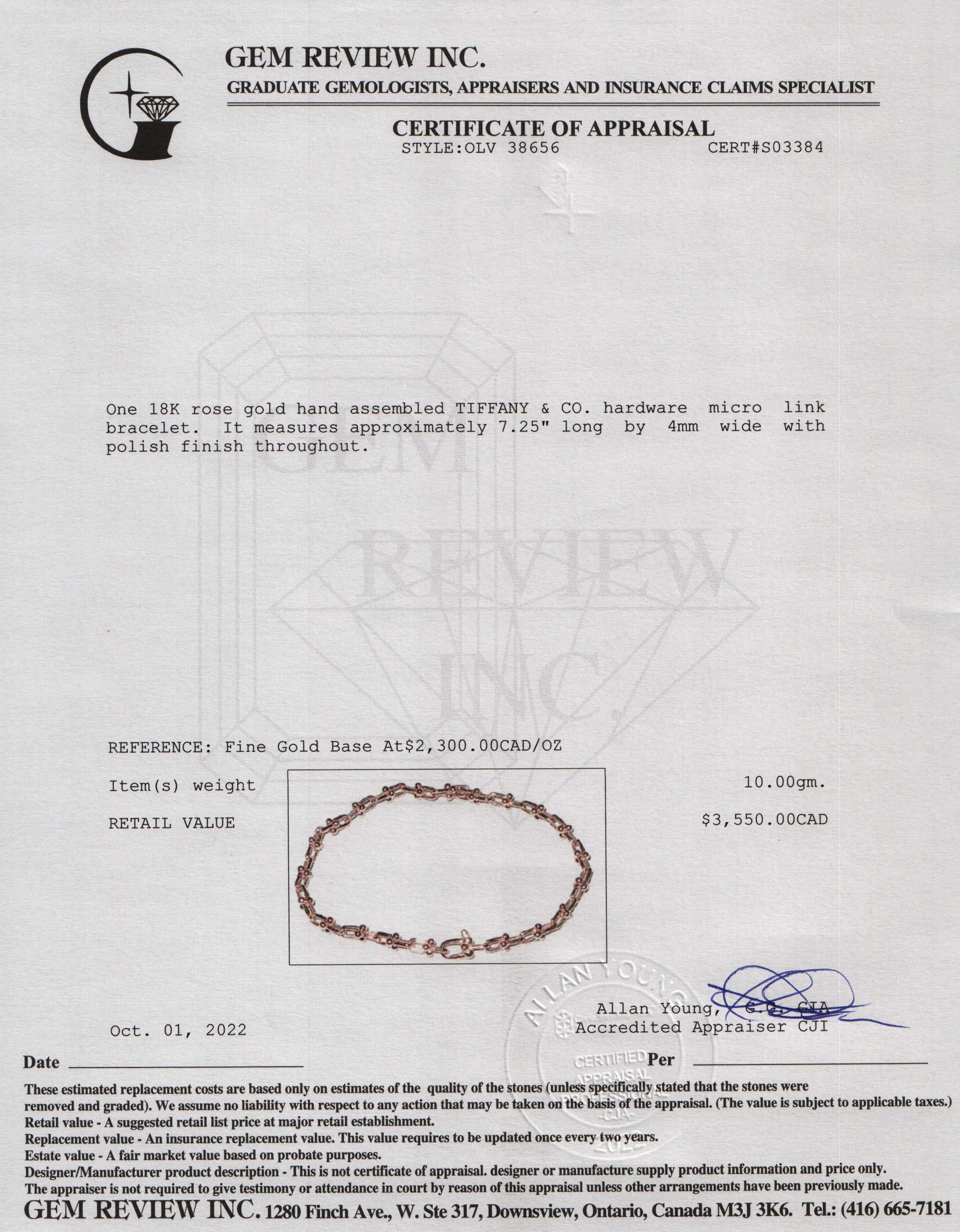 Tiffany & Co. 18k Rose Gold HardWear Micro Link Bracelet – OLIVER'S