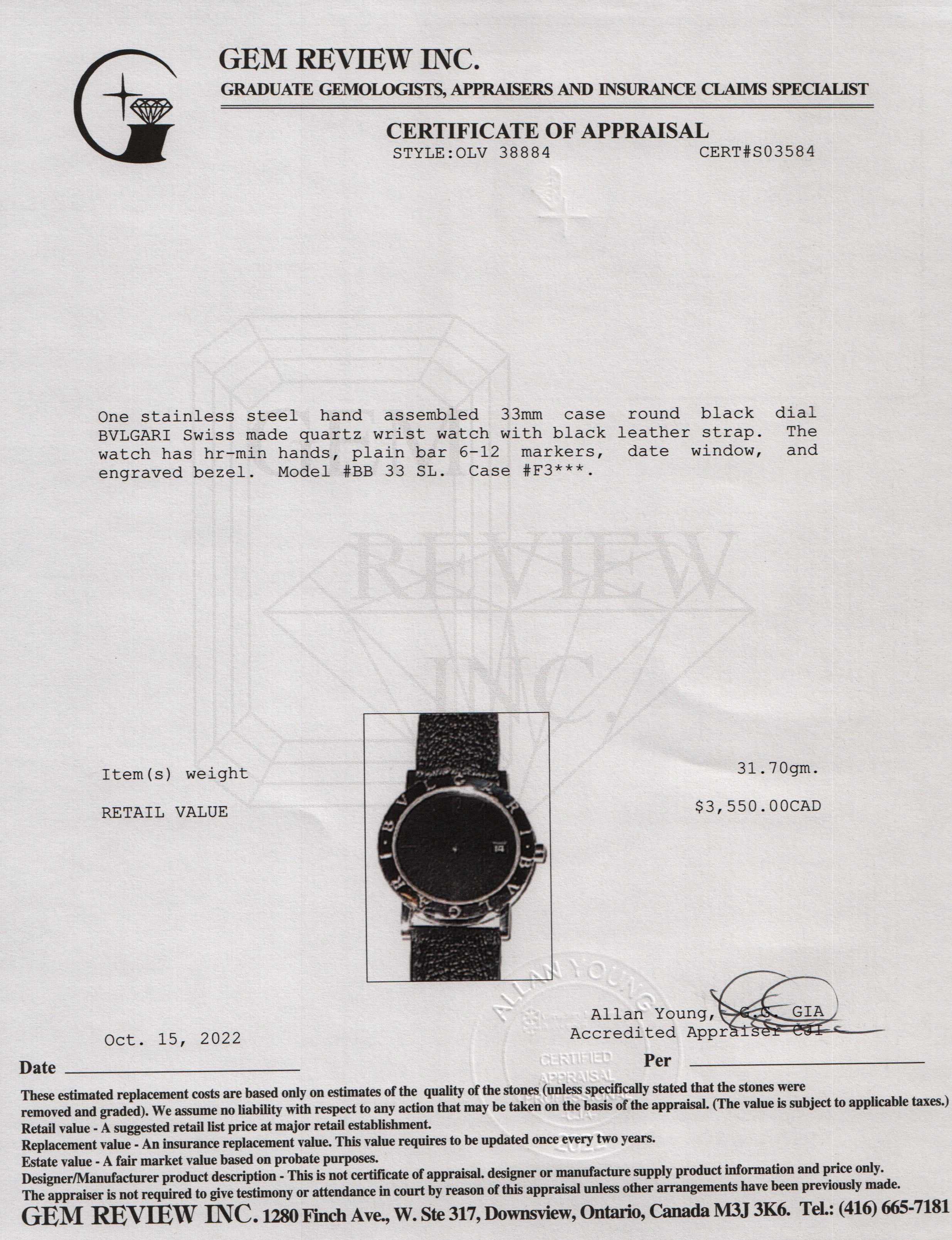 Bvlgari Bvlgari Watch