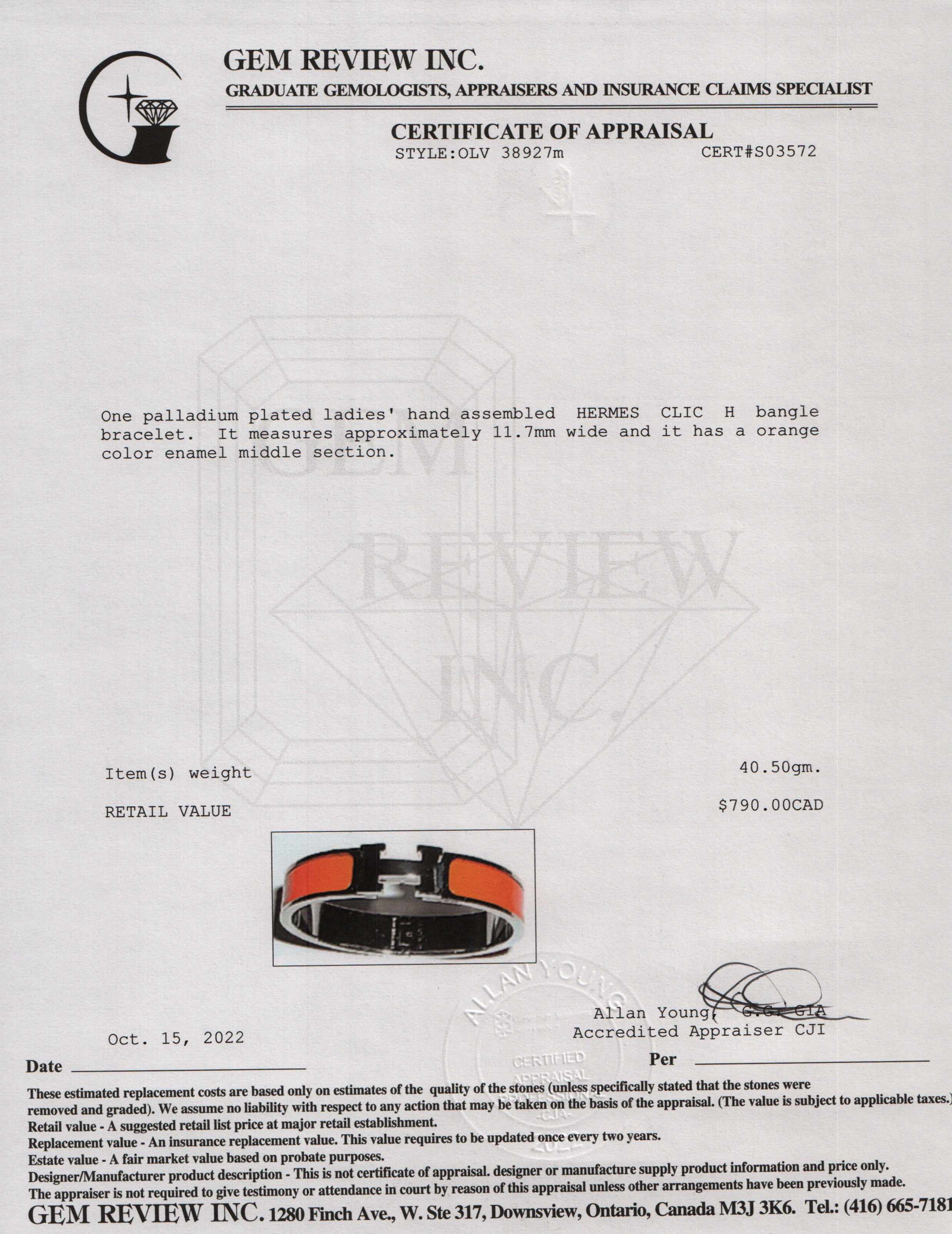 Hermes Clic H Bracelet
