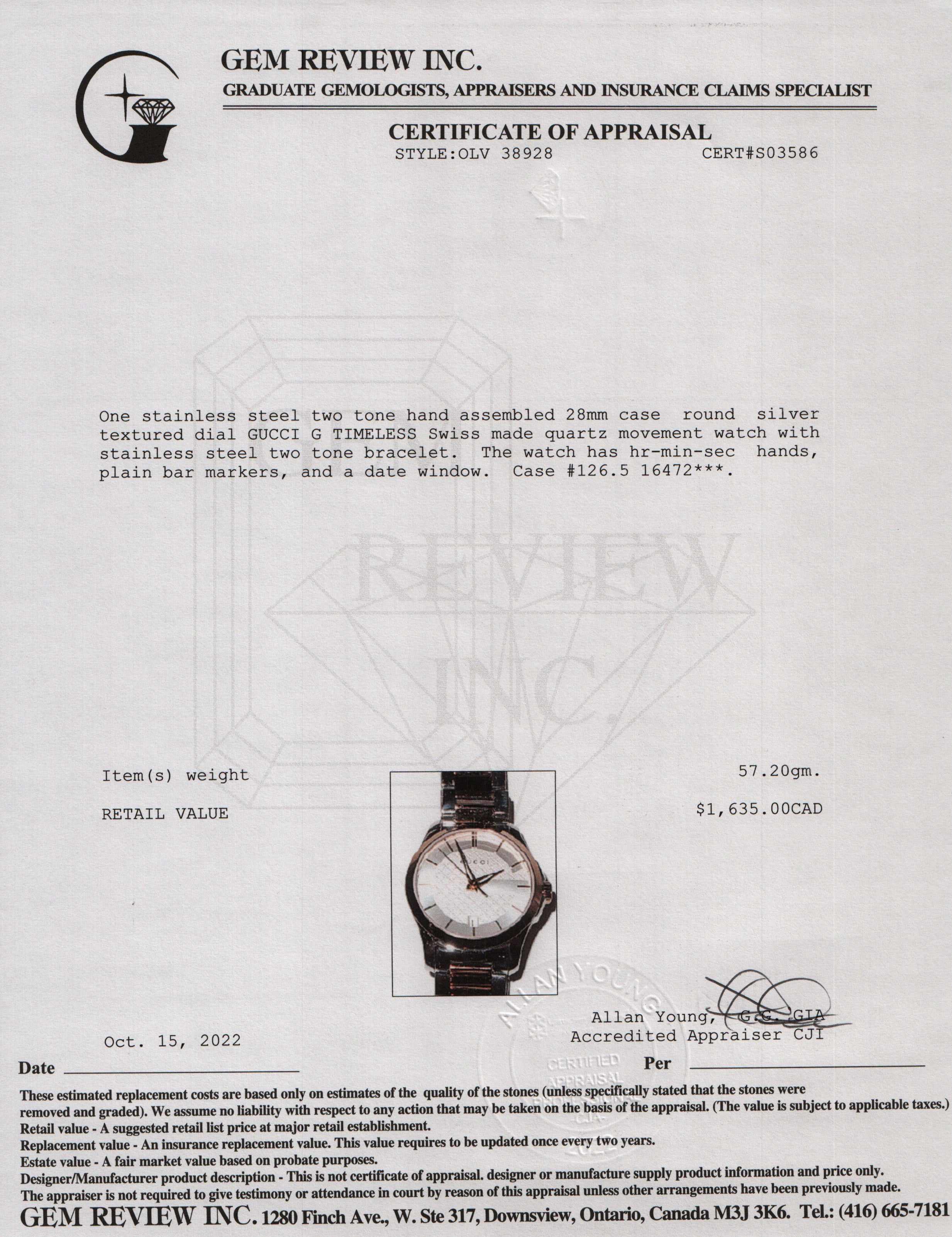 Gucci Two-Tone G-Timeless Watch