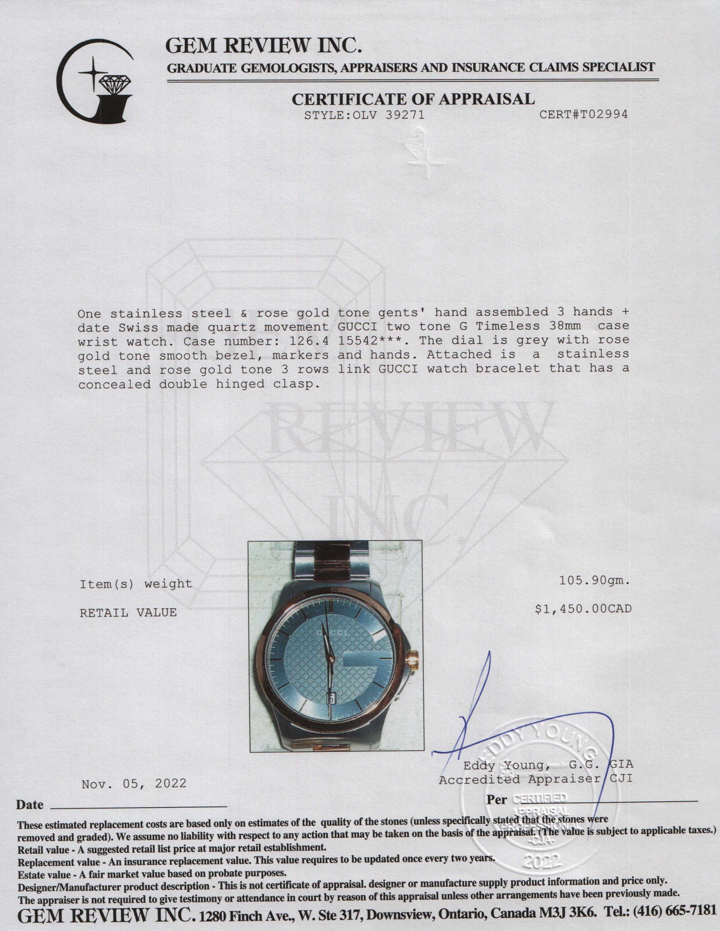 Gucci Two-Tone G-Timeless Watch