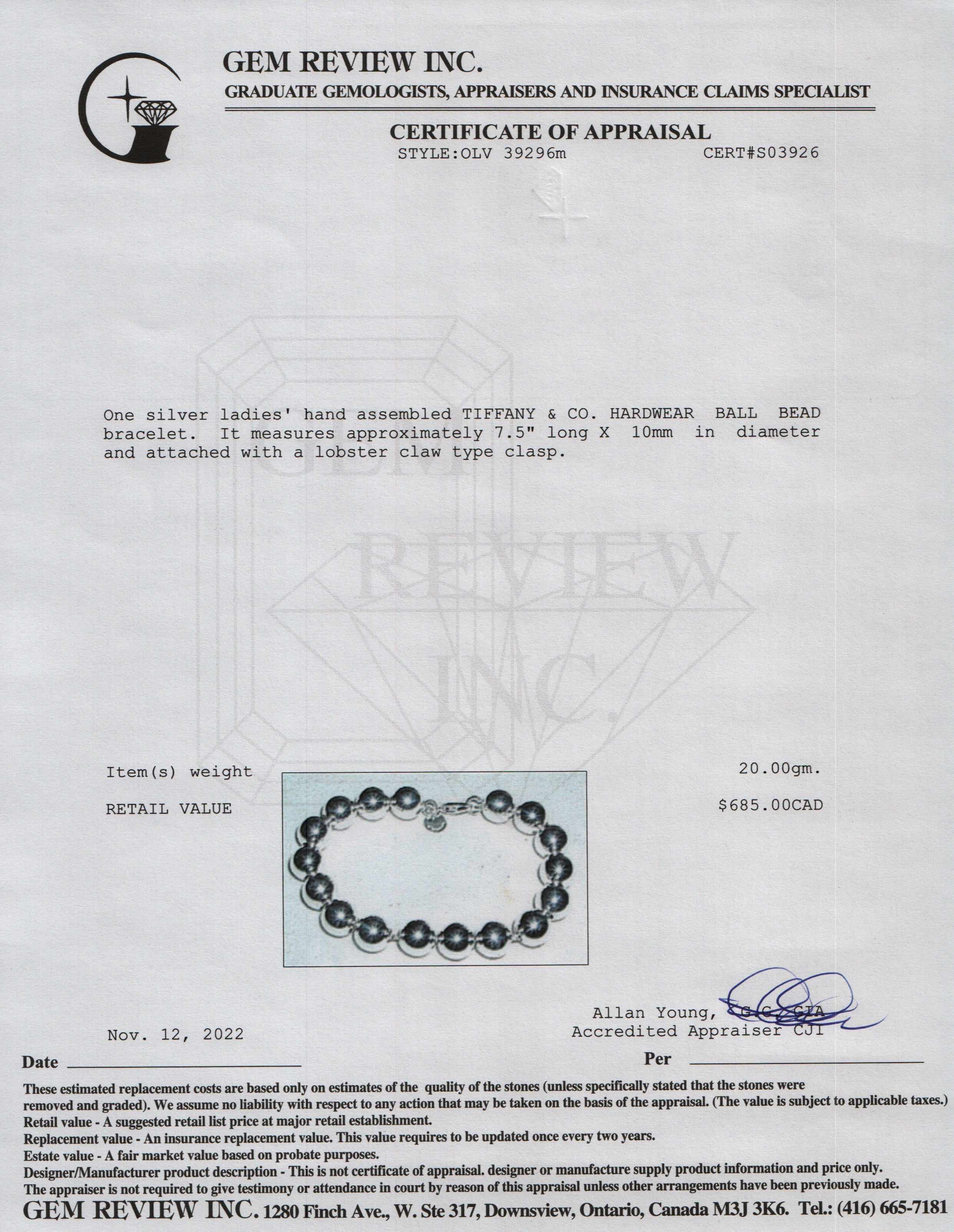 Tiffany & Co. HardWear Ball Bracelet