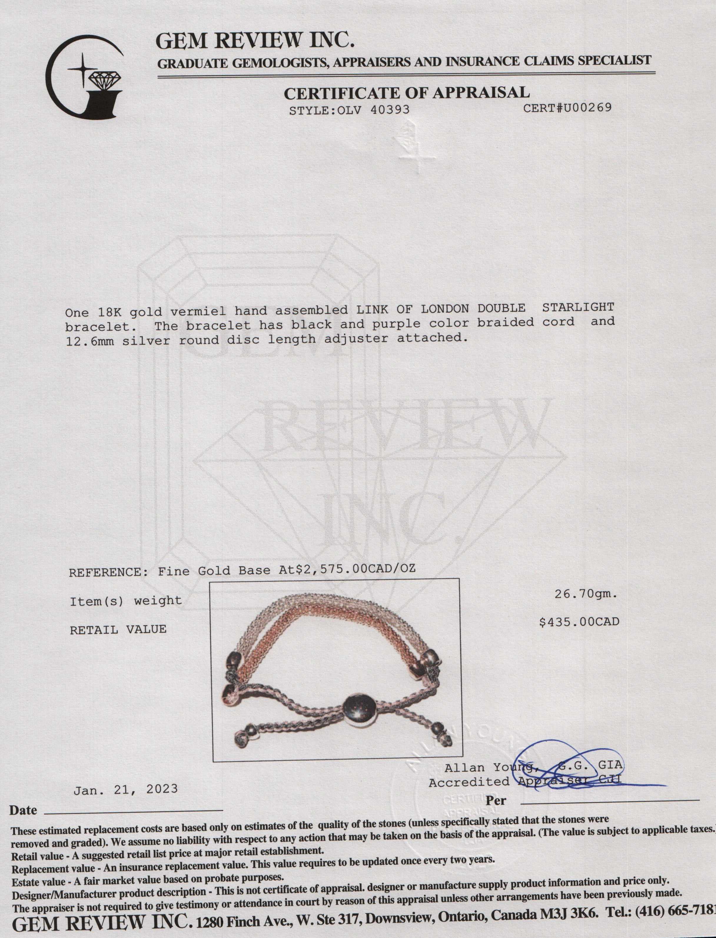 Links of London Double Starlight Bracelet