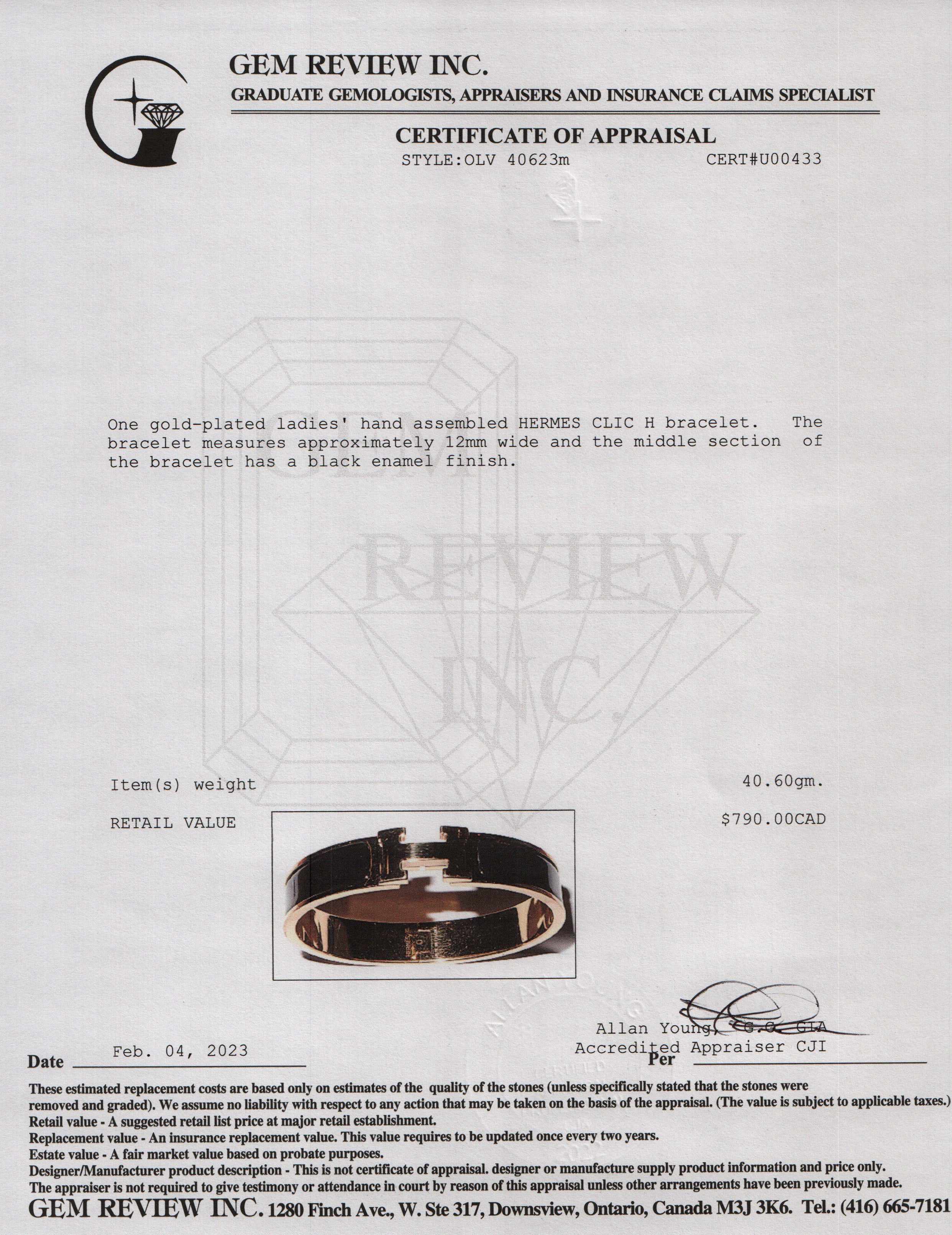 Hermes Clic H Bracelet
