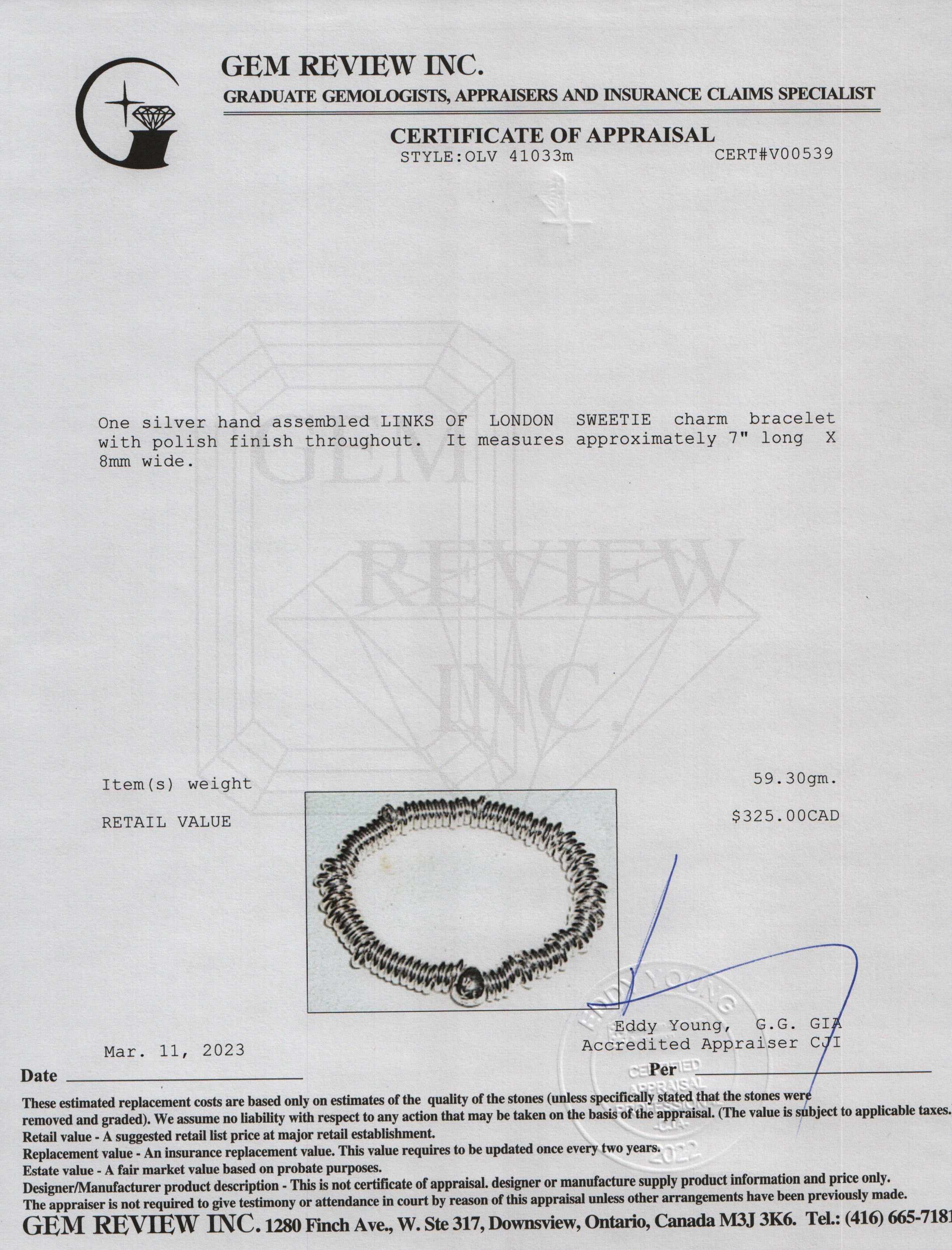 Links of London Sweetie Charm Bracelet