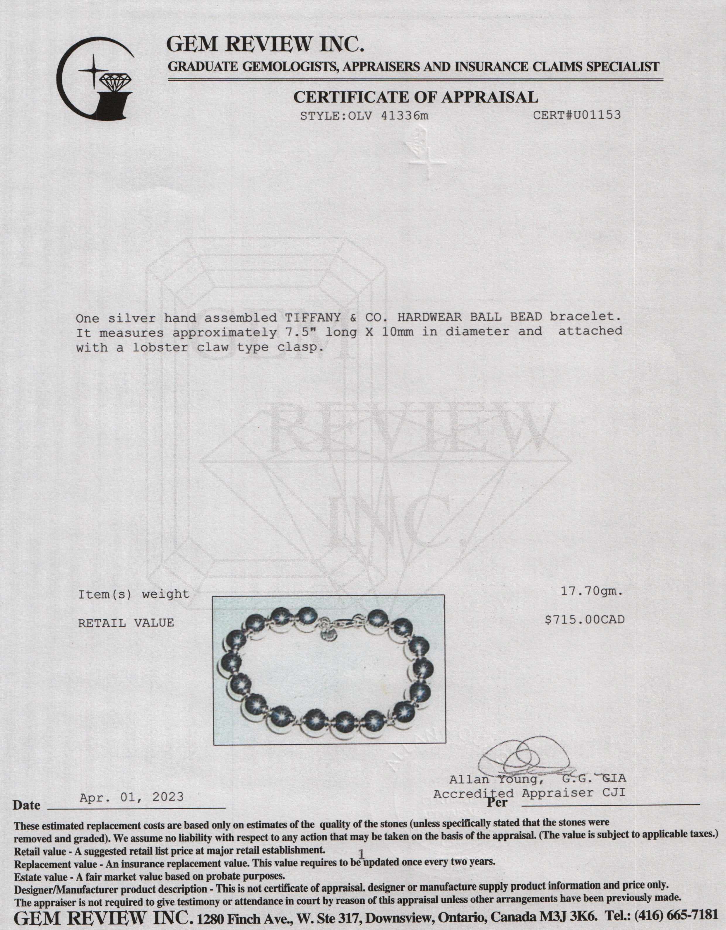 Tiffany & Co. HardWear Ball Bracelet