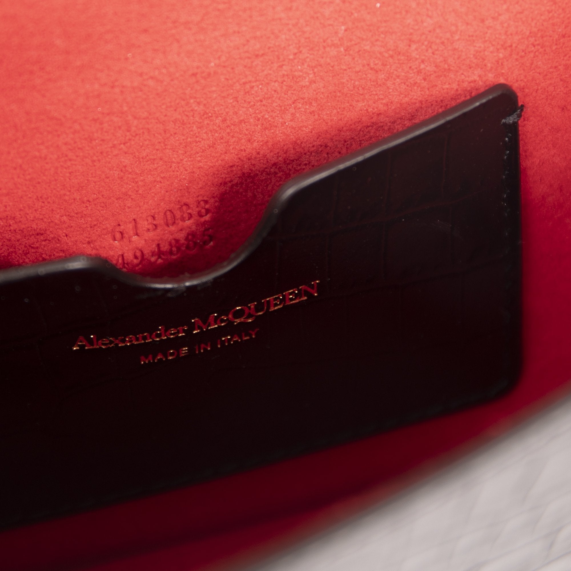 Alexander McQueen Croc Small Skull Bag w/ Box