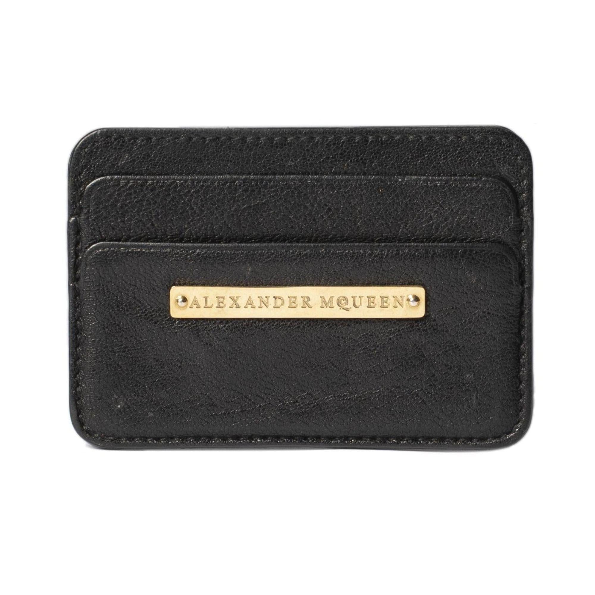 Alexander McQueen Leather Card Holder