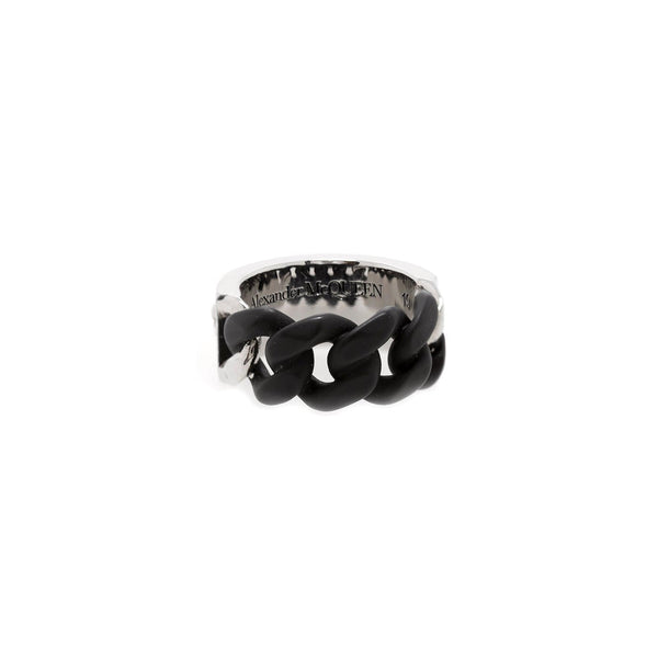 Alexander McQueen Men's Identity Chain Ring – OLIVER'S