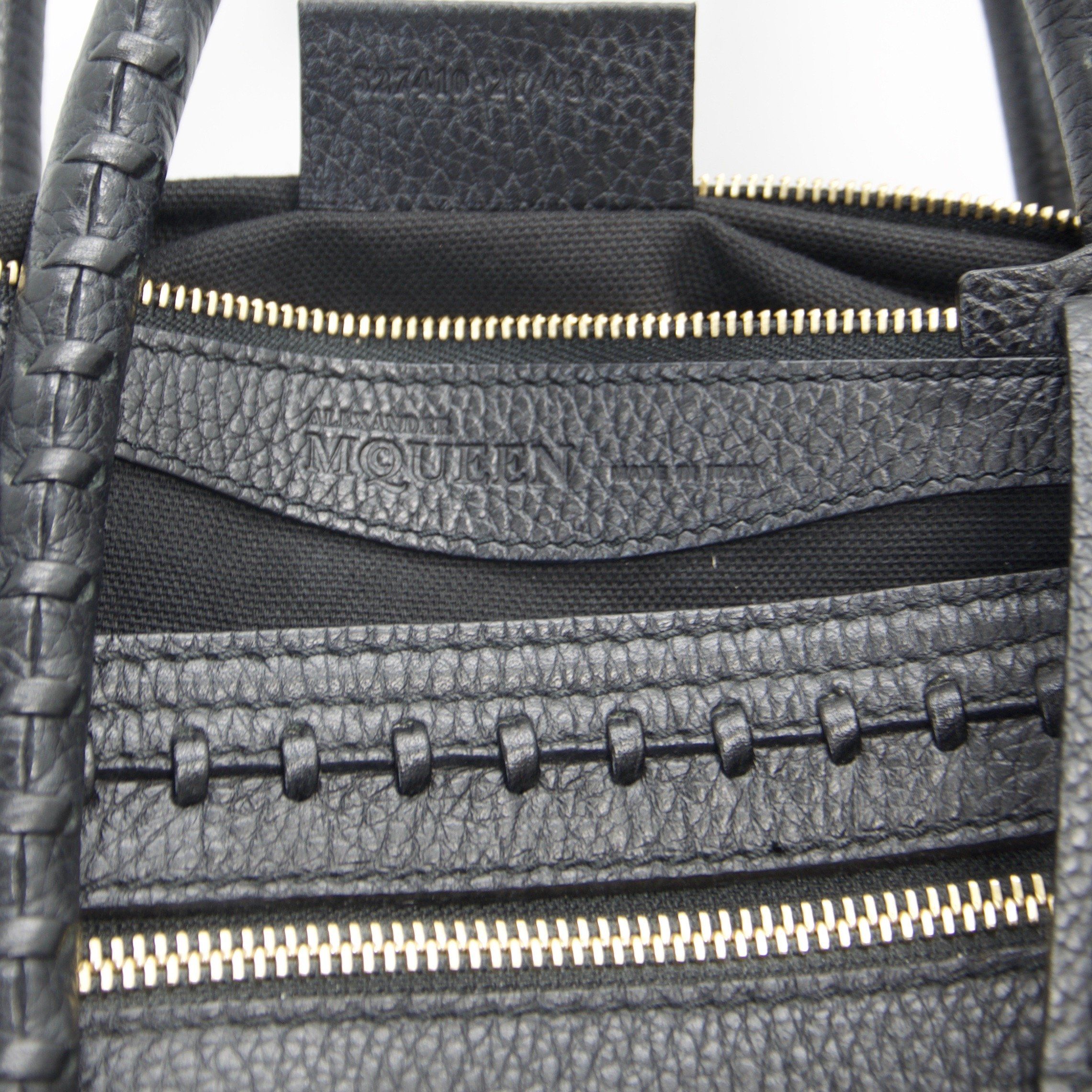 Alexander McQueen Whipstitch Folk Tote