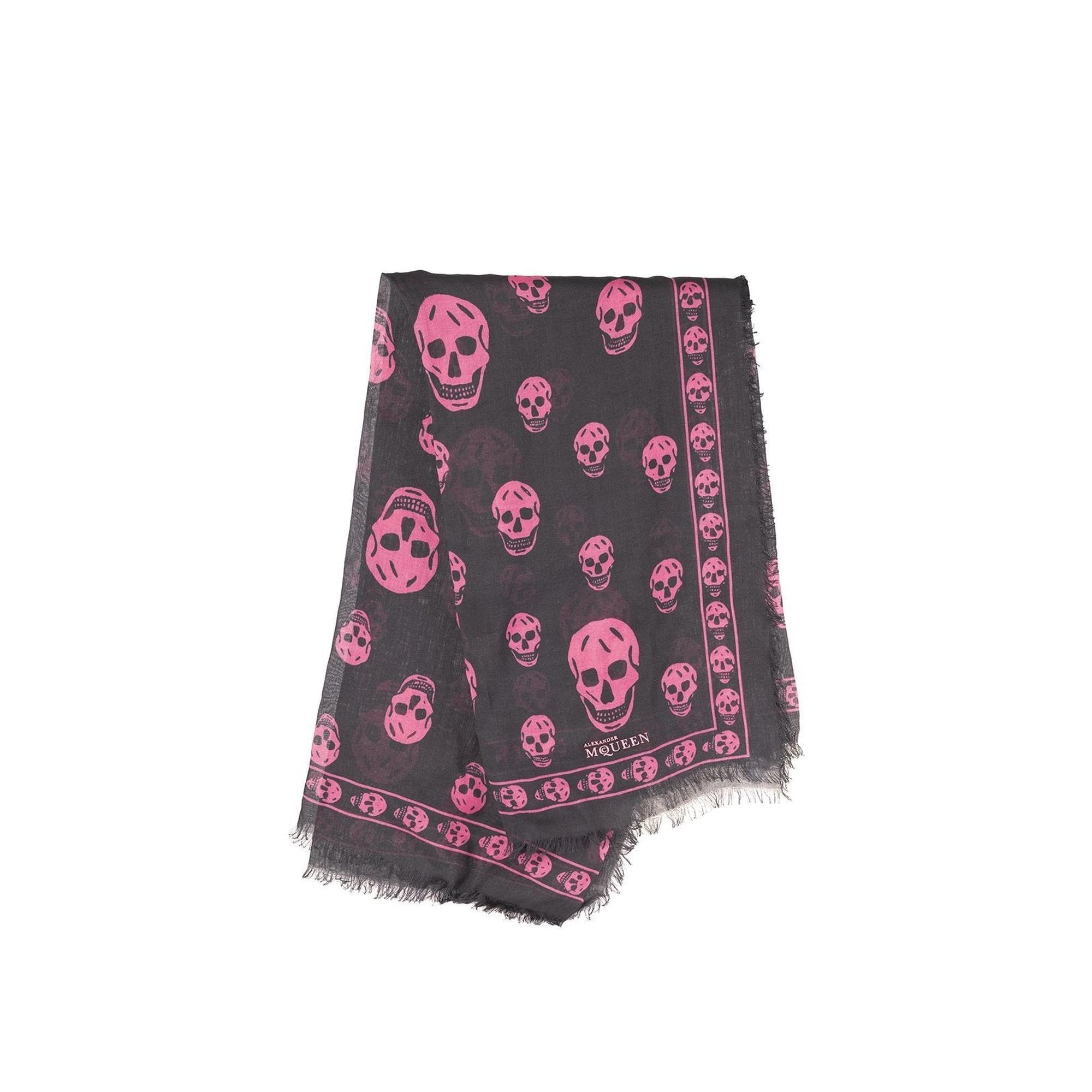 Alexander McQUEEN スカル ストール SILK Alexander Mcqueen Silk Skull Scarf – OLIVER'S