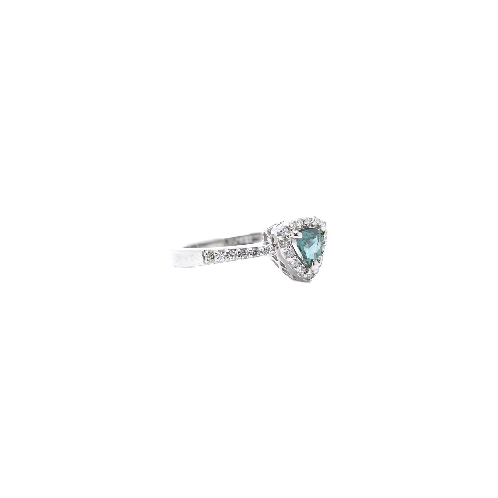 Alexandrite and Diamond Cocktail Ring