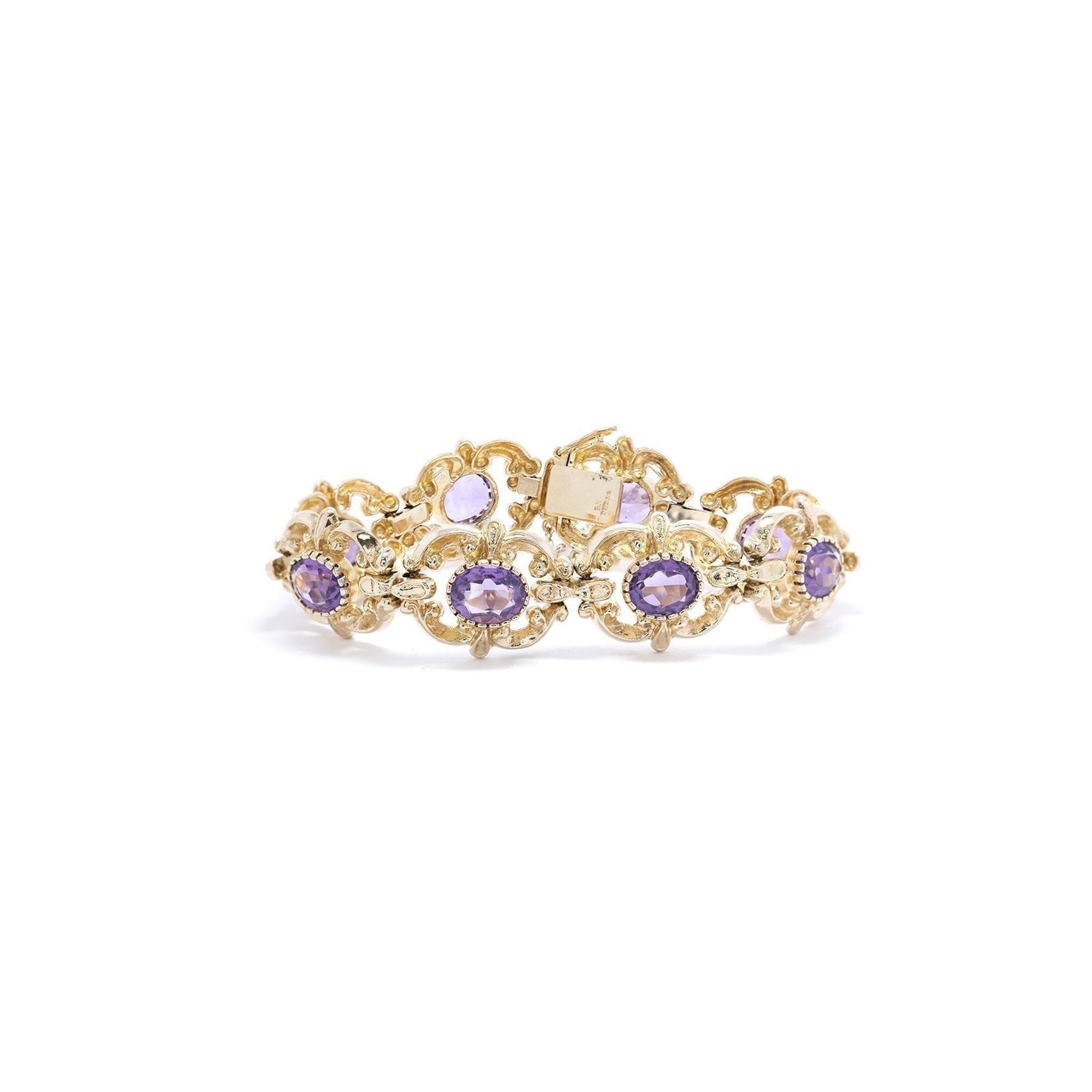 Antique Amethyst Bracelet