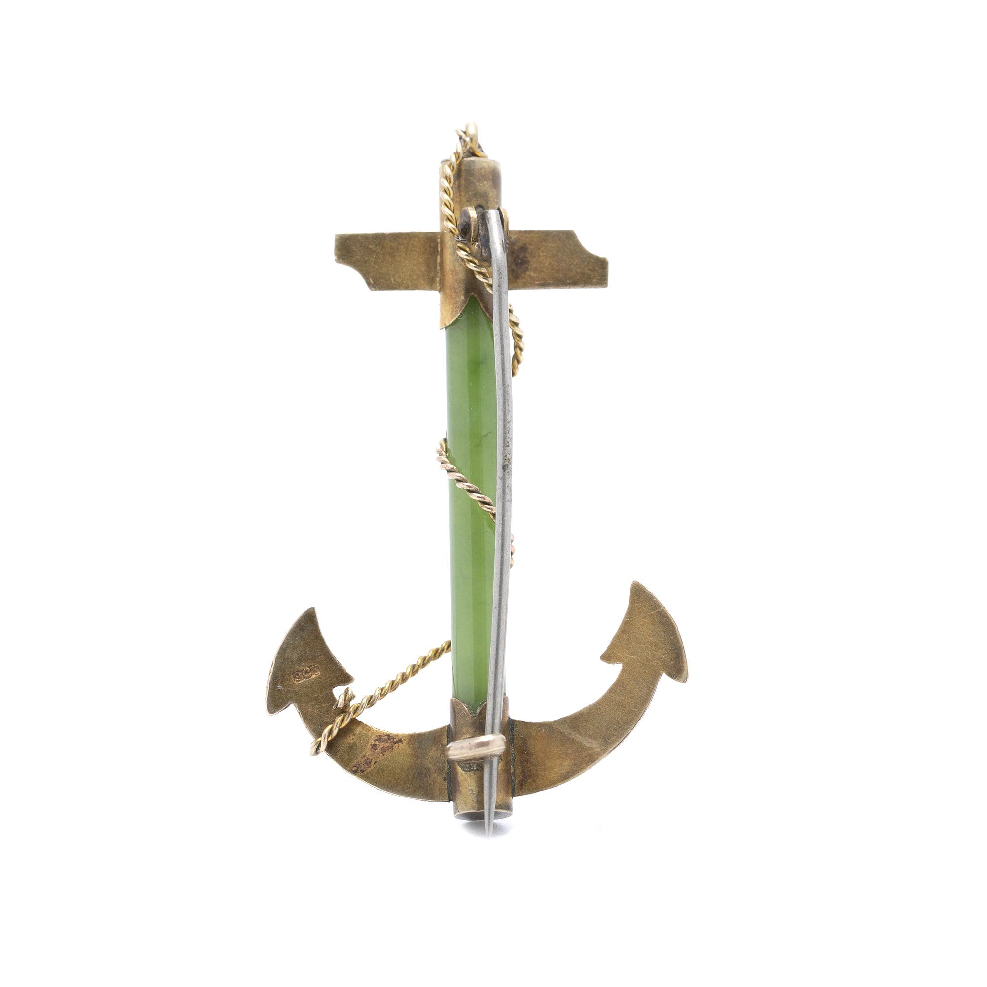 Antique Anchor Brooch