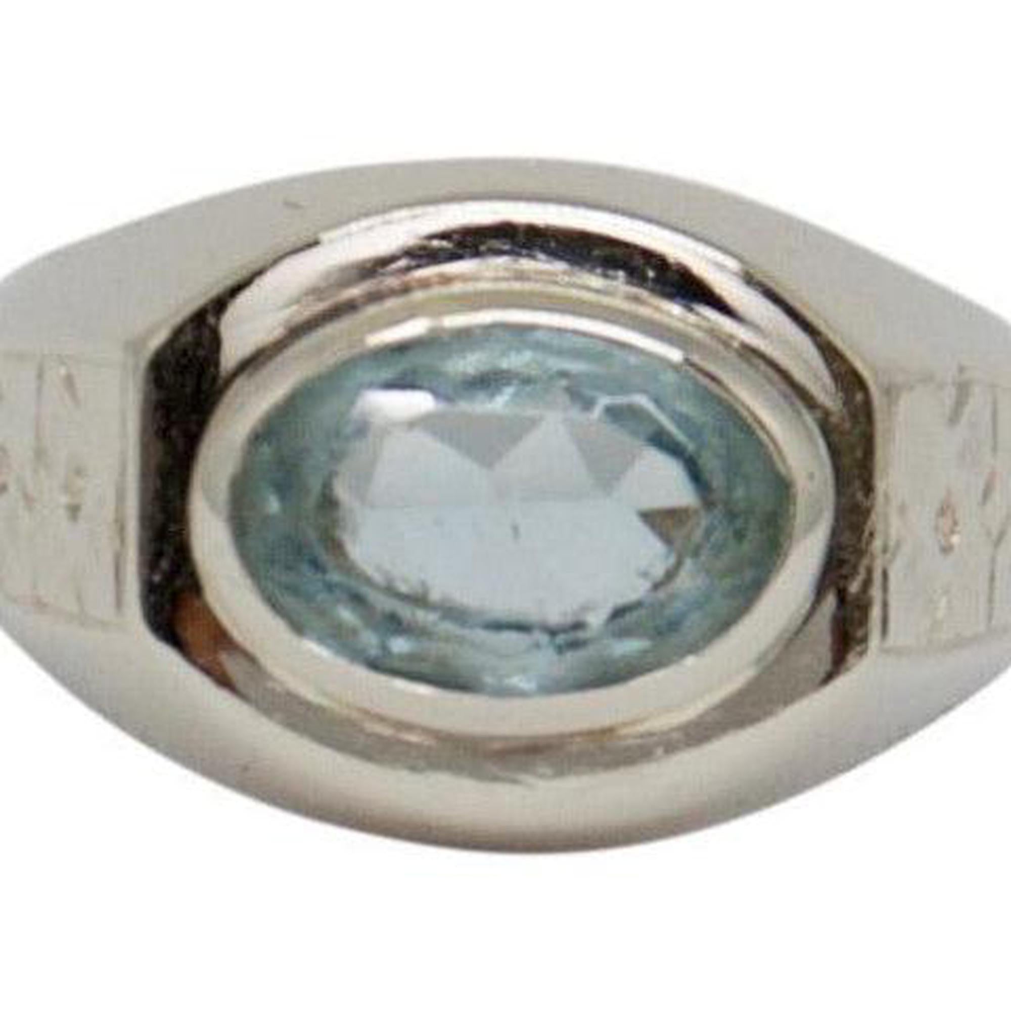 Antique Aquamarine Solitaire Ring