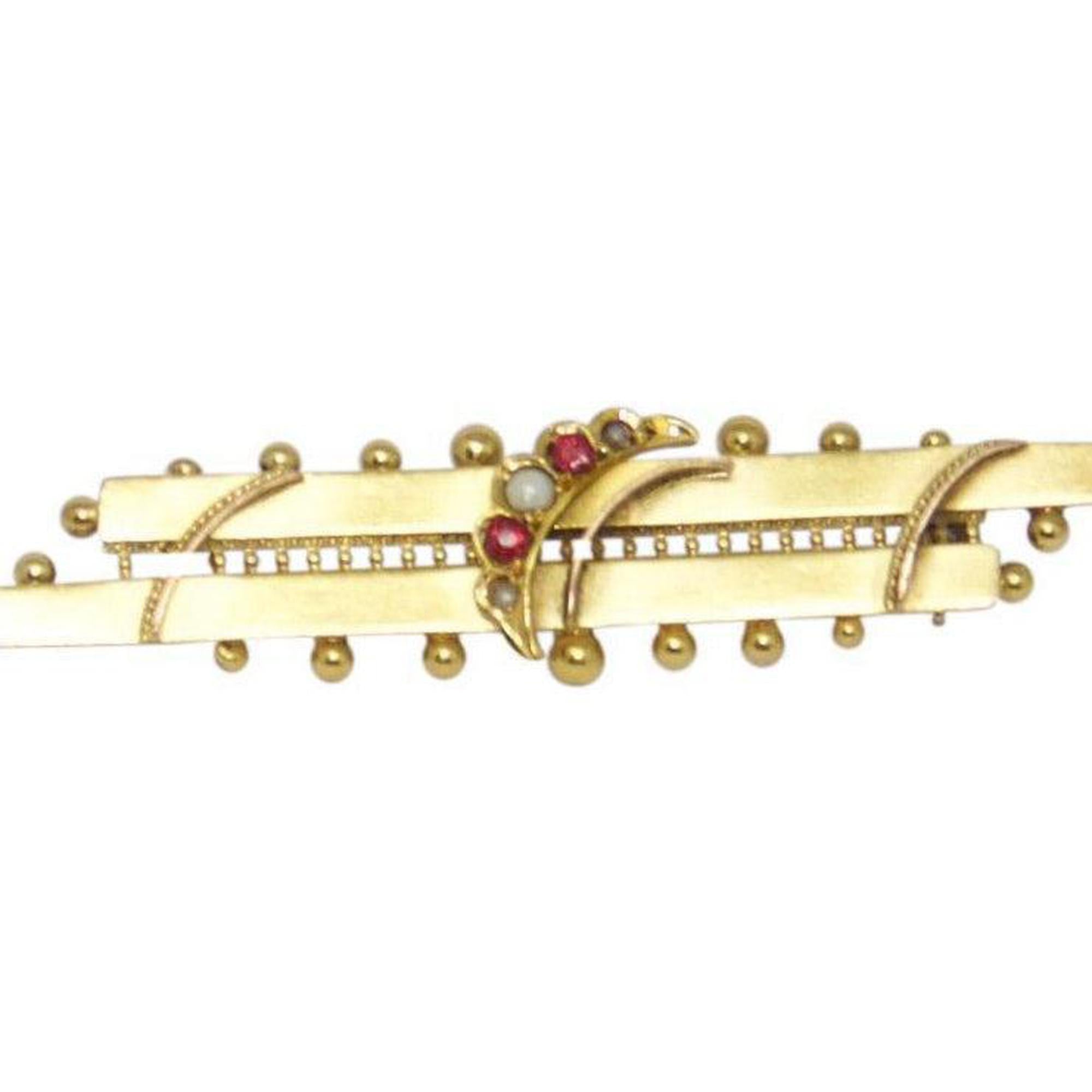 Antique Art Deco Bar Brooch