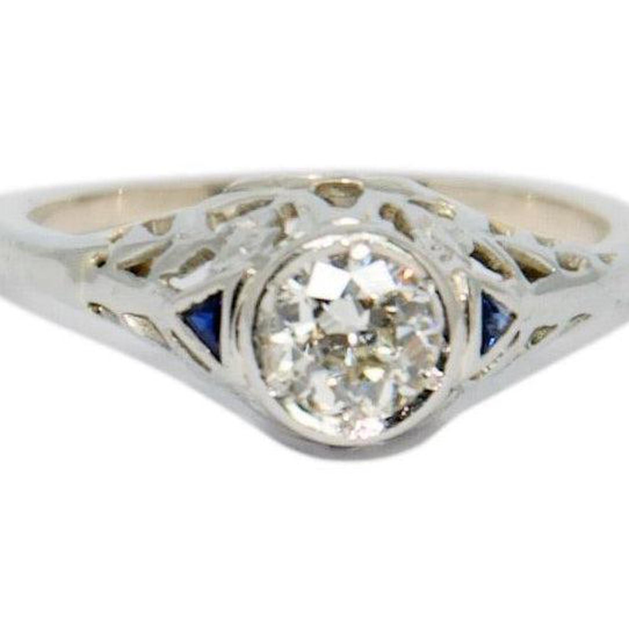 Antique Art Deco Diamond Solitaire Ring