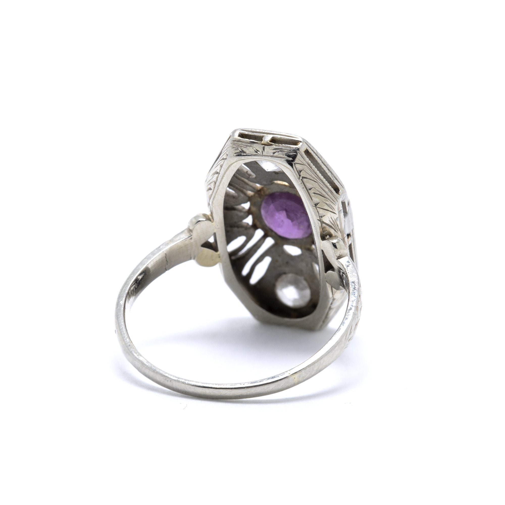 Antique Art Deco Ruby & Diamond Ring