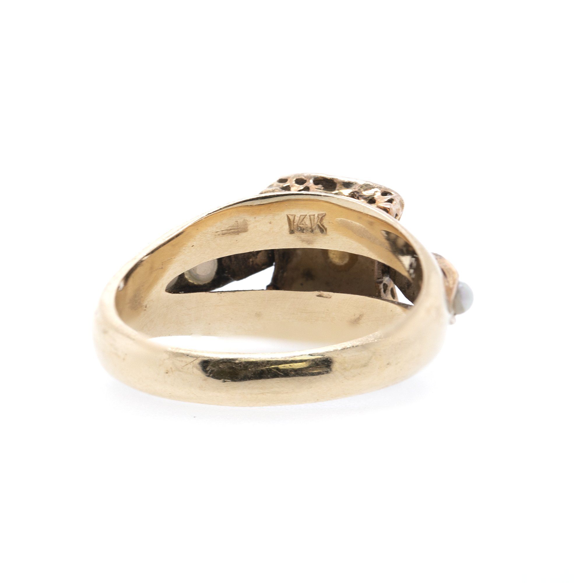 Antique Art Deco Seed Pearl Ring