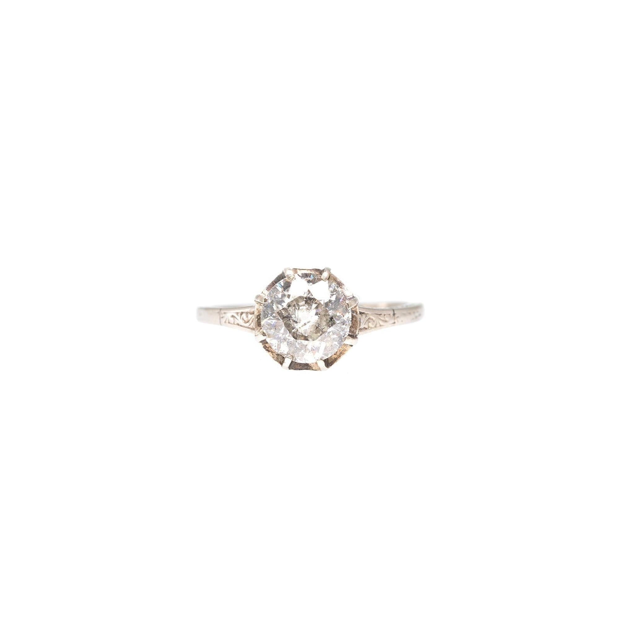 Antique Art Deco Solitaire Diamond Ring