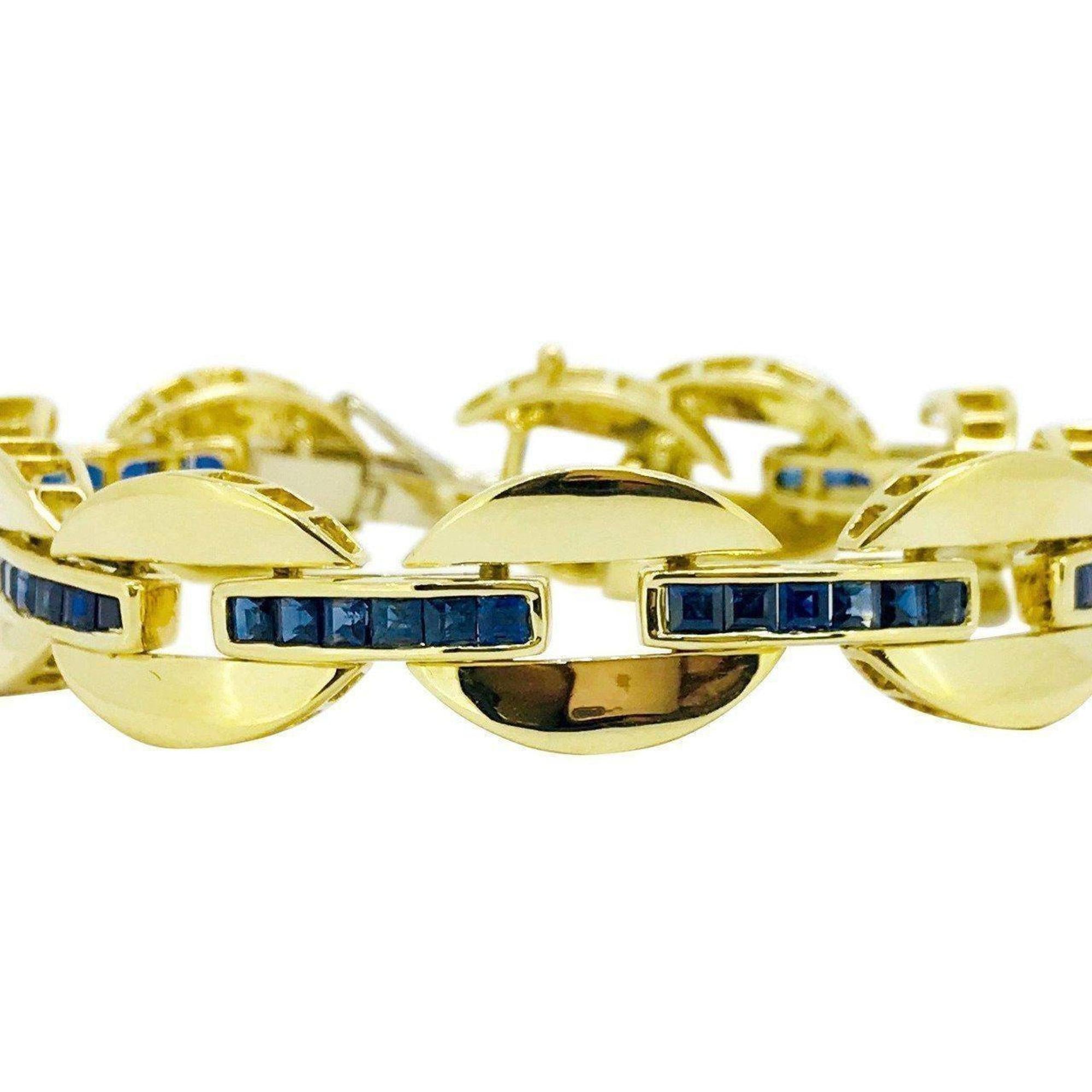 Antique Blue Sapphire Bracelet