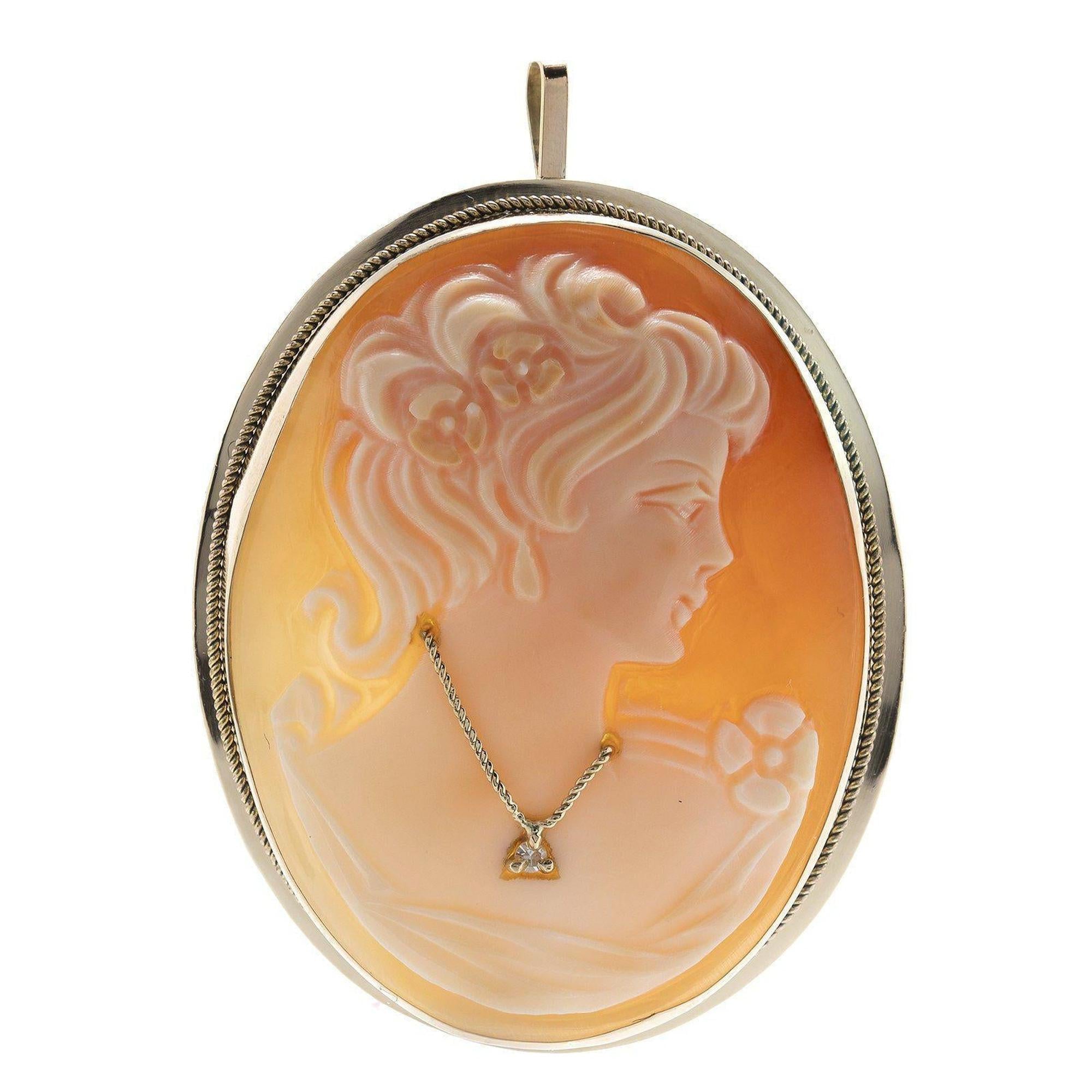 Antique Cameo Brooch/Pendant